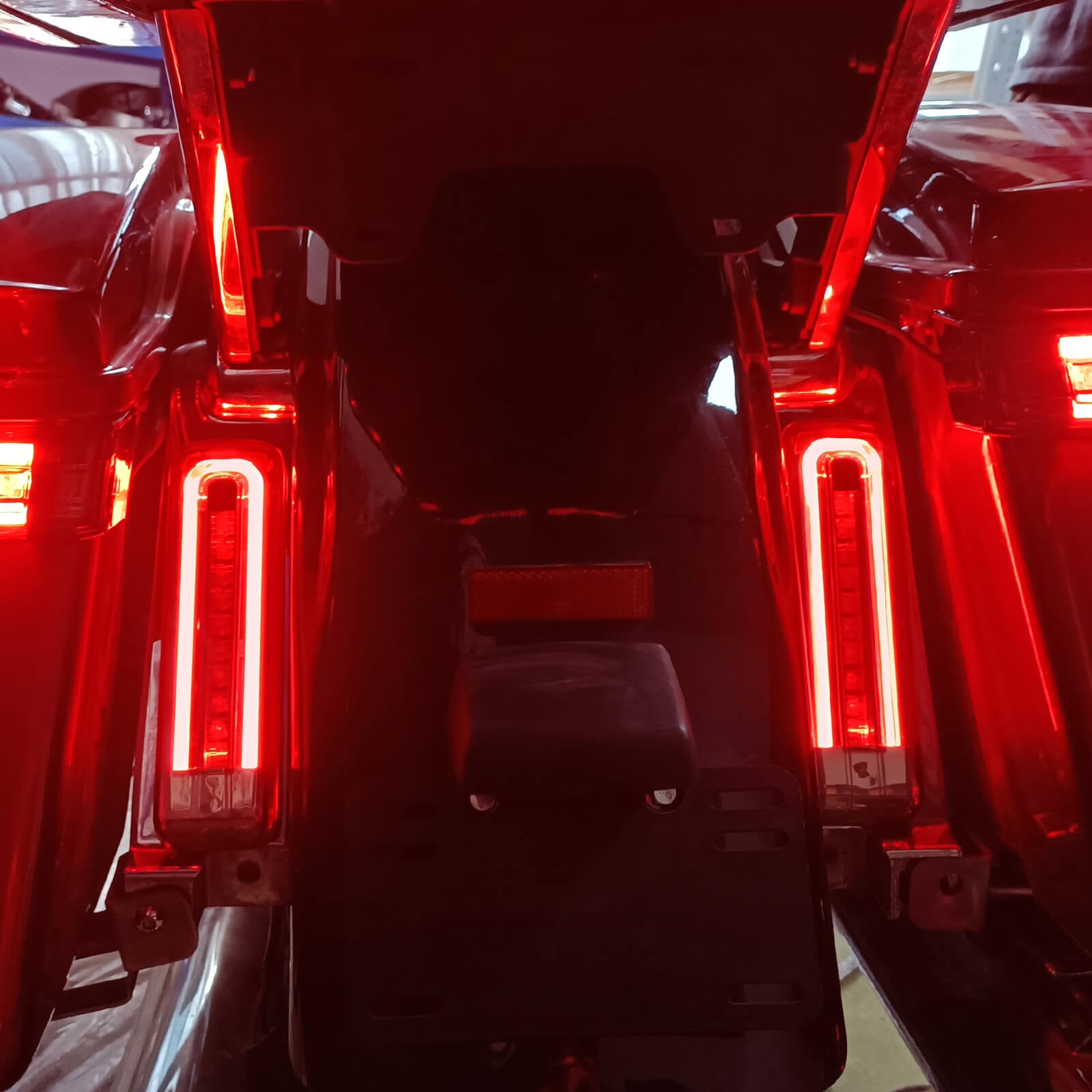 LED Rear Saddlebag Filler Lights Taillights for Harley FLHTCU FLHTCUL FLTRU 2014-up | Mactions