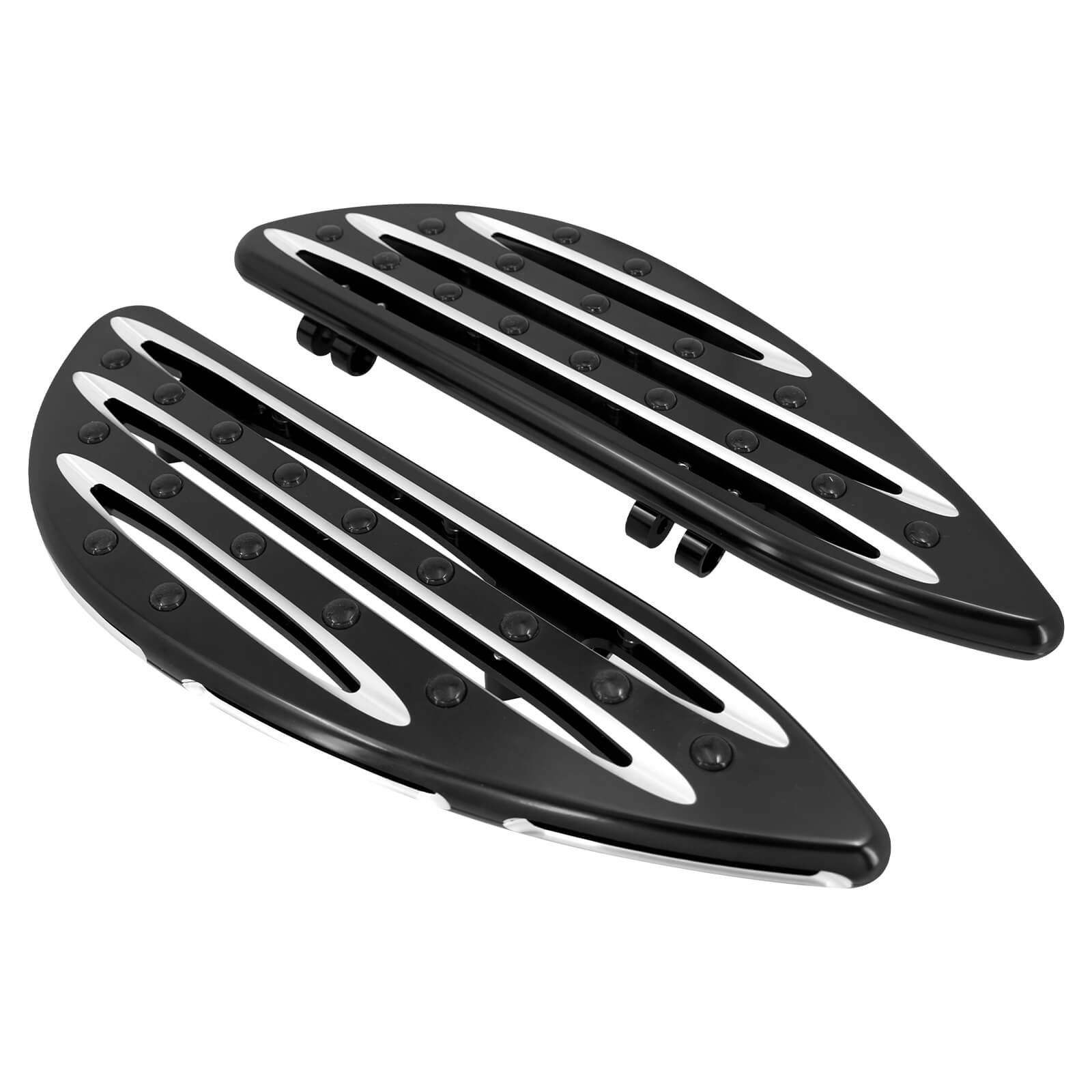 Motorcycle Front Stretched Rider Floorboards for Harley '12-'16 FLD '86-'25 Touring