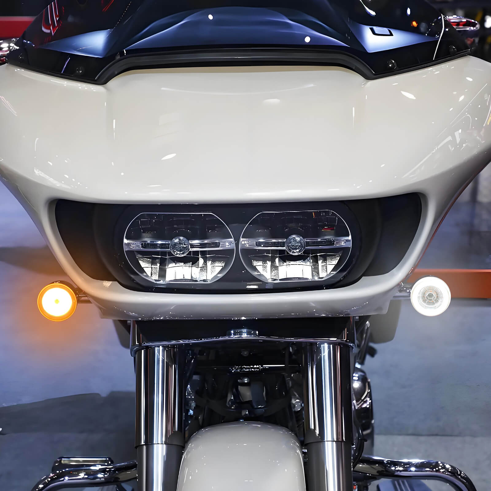 1157 LED Turn Signal Indicator Lights for Harley Touring Softail Dyna Sportster - Front