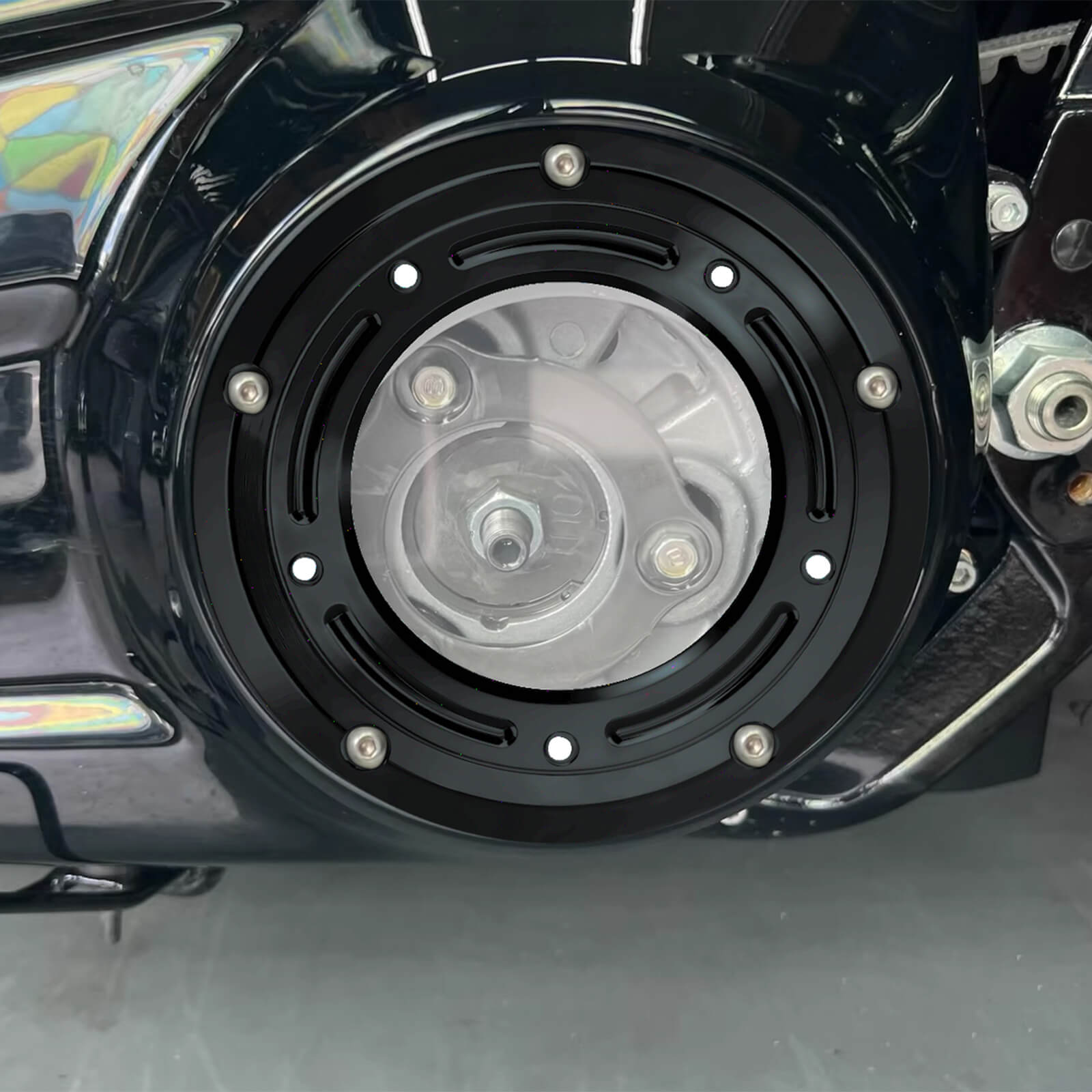 Transparent Primary Derby Cover Clutch Cover for Harley '99-'18 Dyna Softail '99-'15 Touring | Mactions