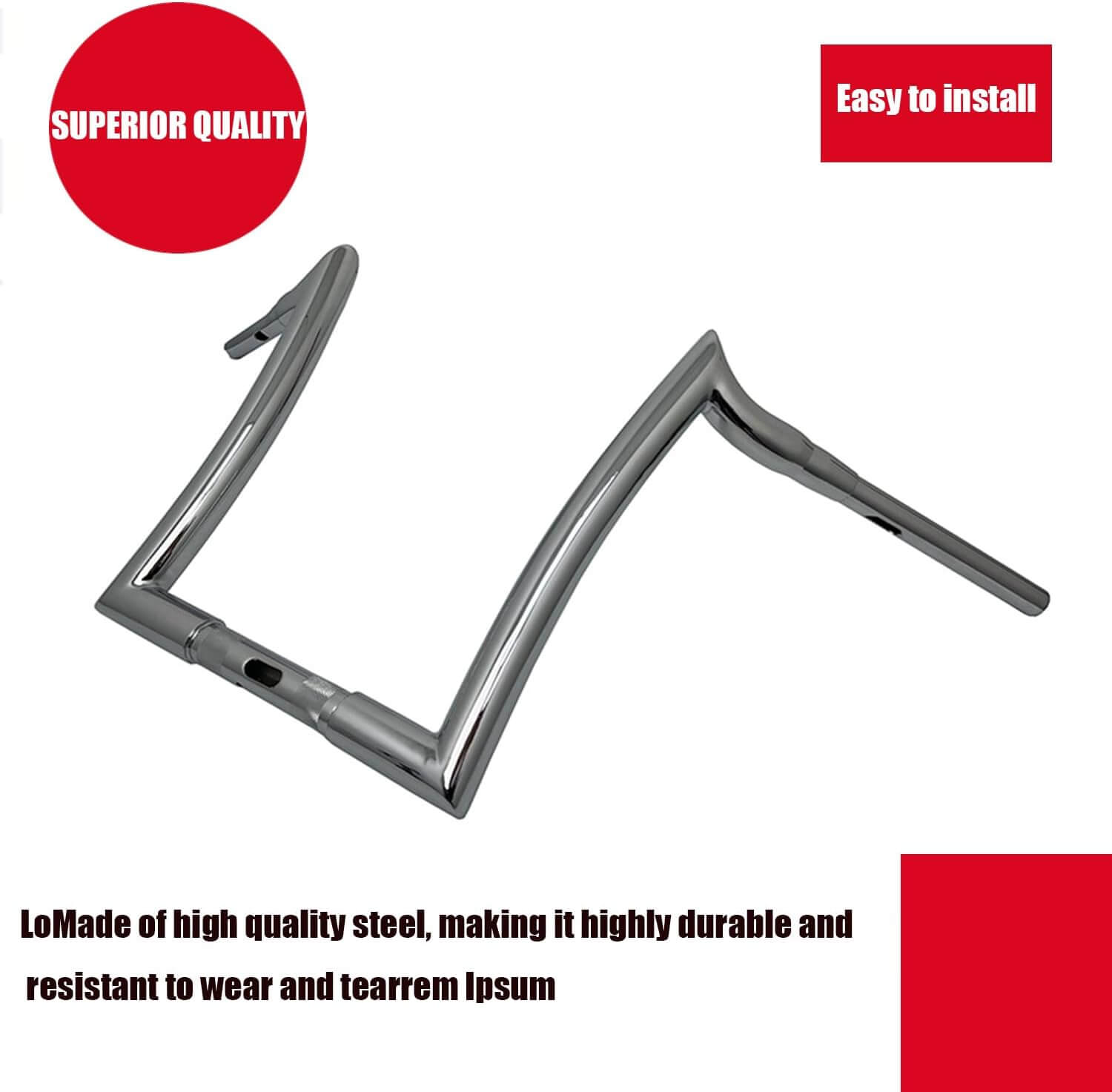 14” Handlebar 1/4"ape hanger for Harley Davidson Road glide 2014-2022 | Mactions