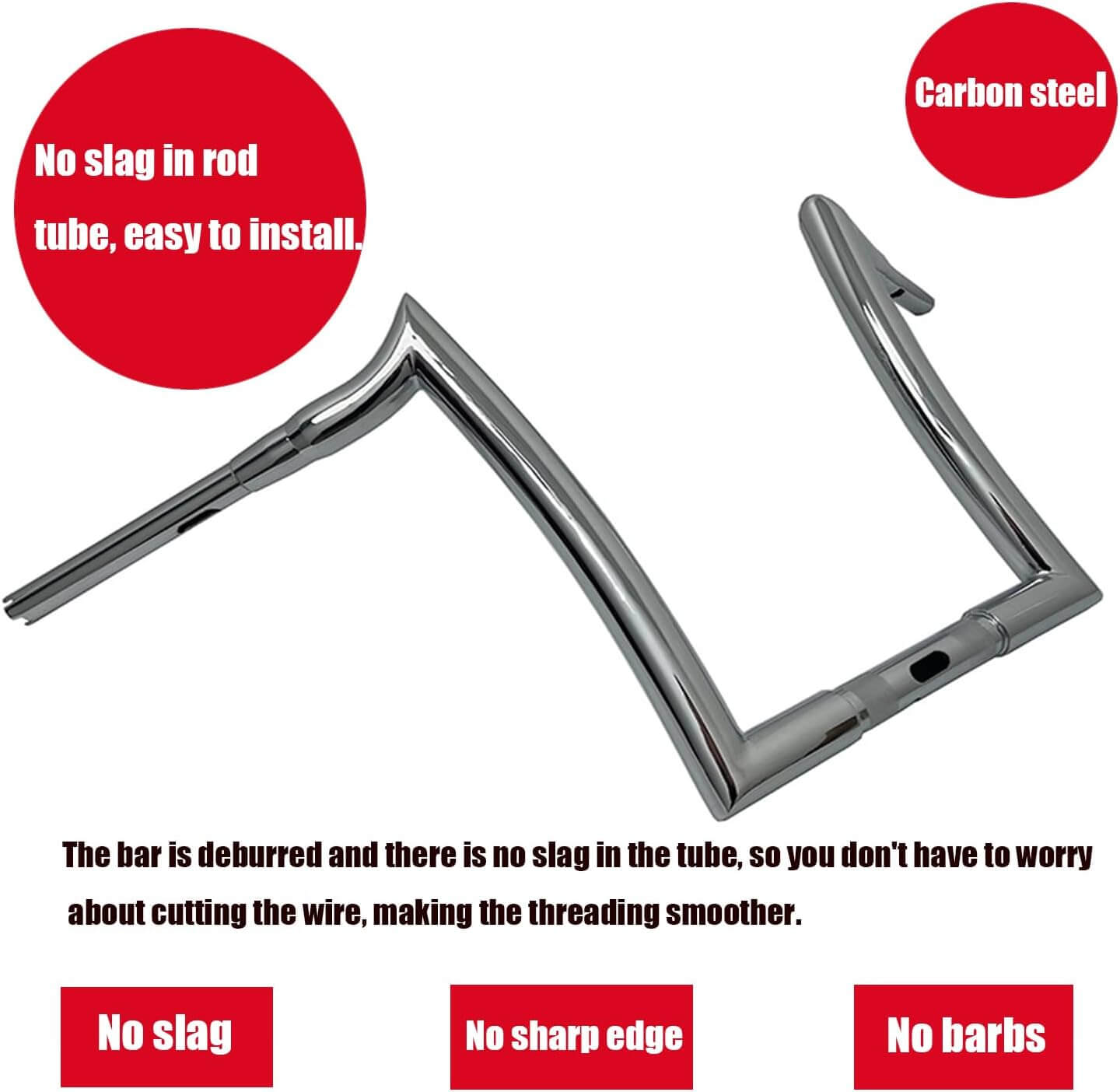 14” Handlebar 1/4"ape hanger for Harley Davidson Road glide 2014-2022 | Mactions