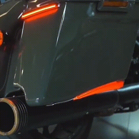 LED Extended Saddlebags Turn Signal Brake Lights For Harley Touring '14-'23