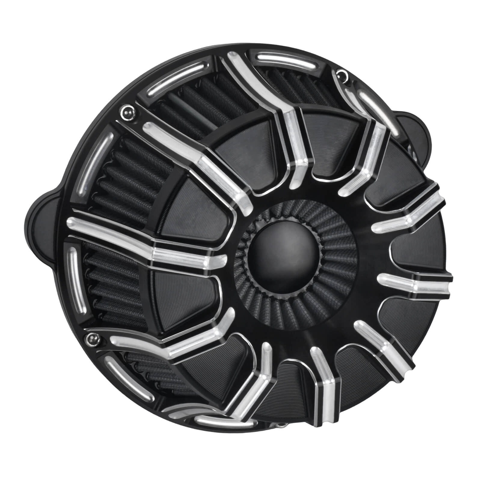 AF000105 mactions CNC Air Cleaner Grey Intake Filter for Harley touring