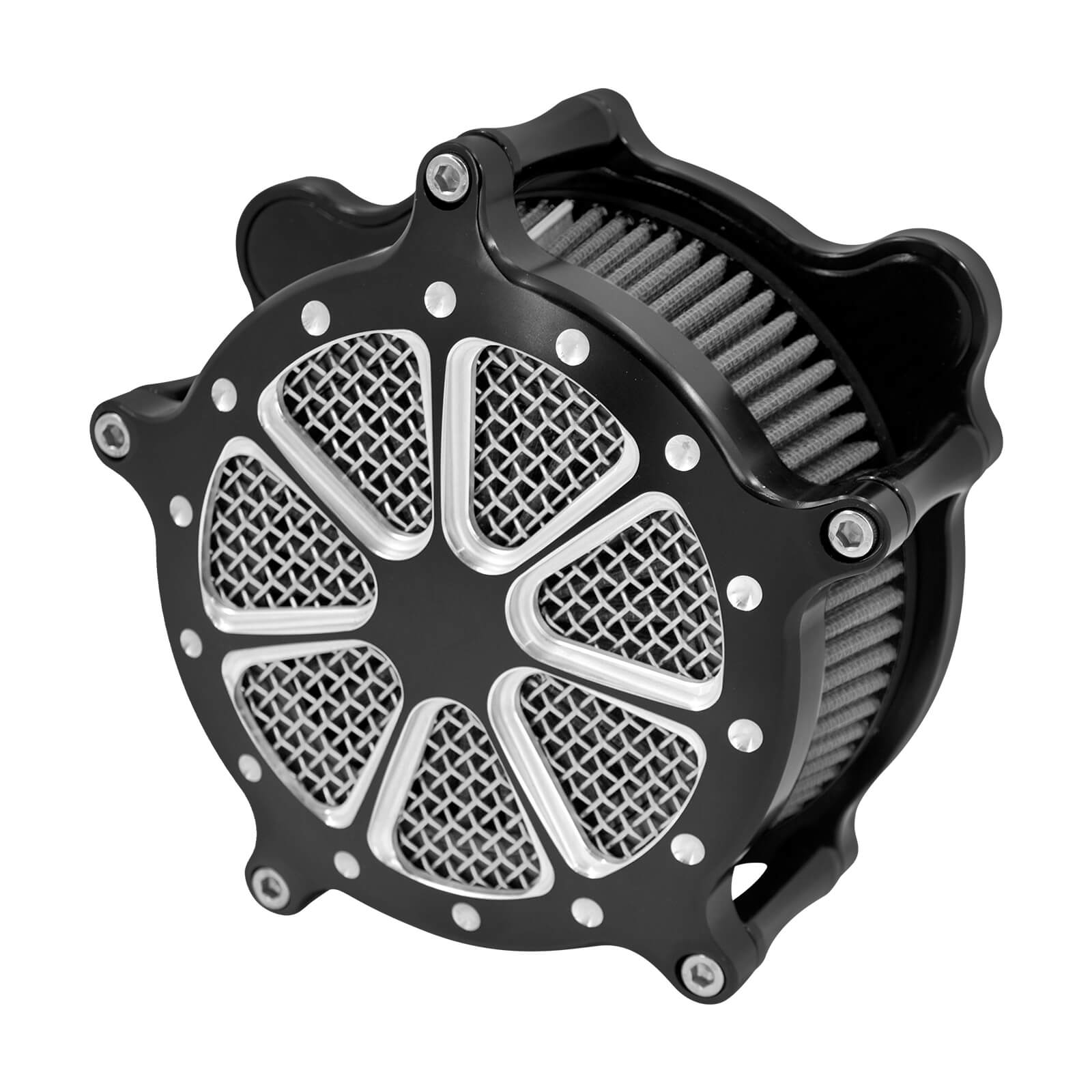 AF000703 CNC Cut Air Cleaner Intake Filter For Touring grey intake