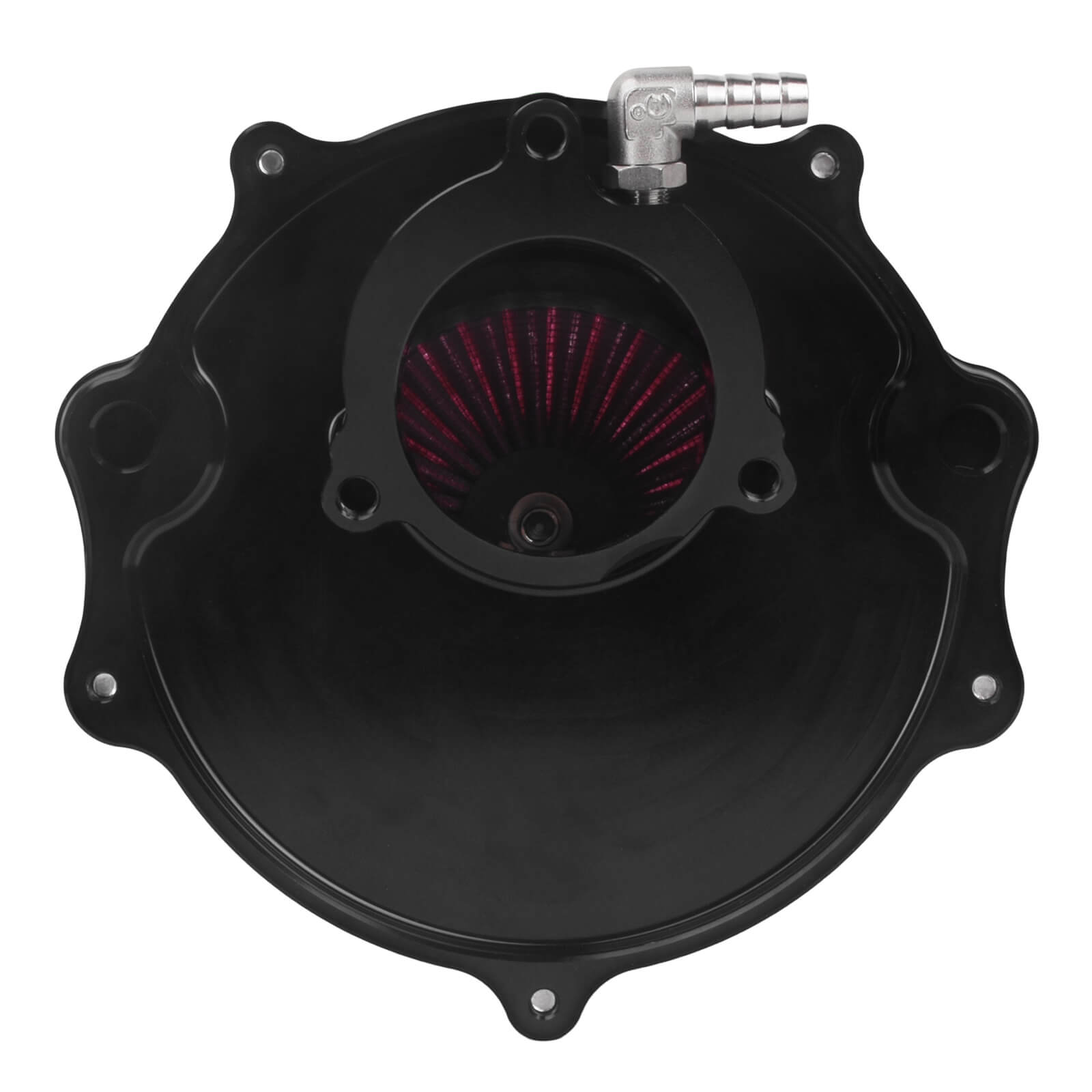 AF001509 mactions CNC Billet Aluminum Air Cleaner Kit for harley cvo - backplate