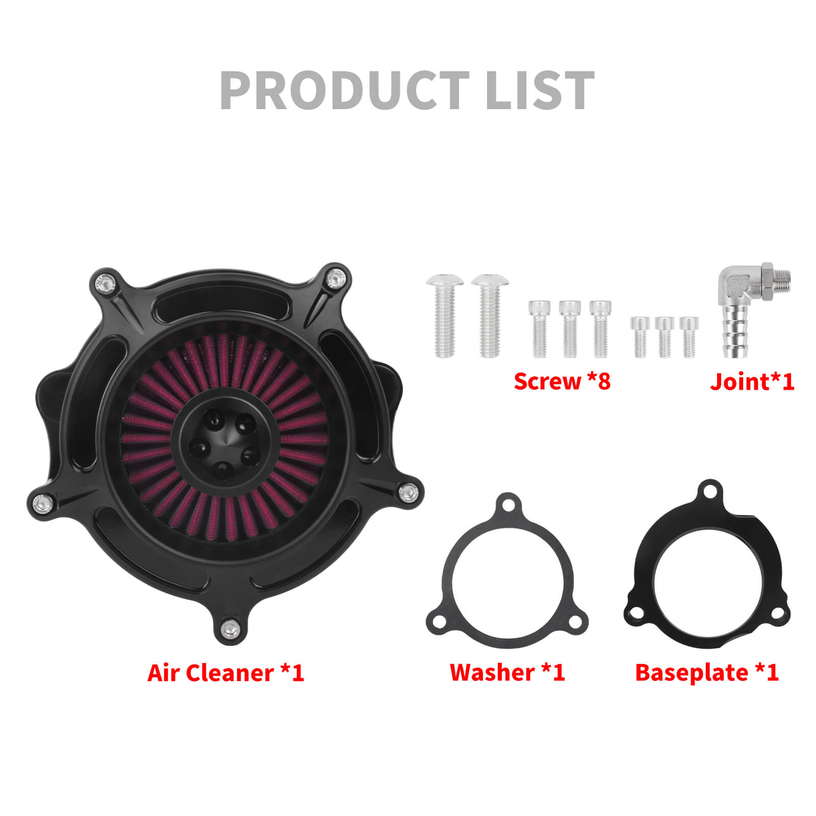 AF001509 mactions CNC Billet Aluminum Air Cleaner Kit for harley cvo - product list