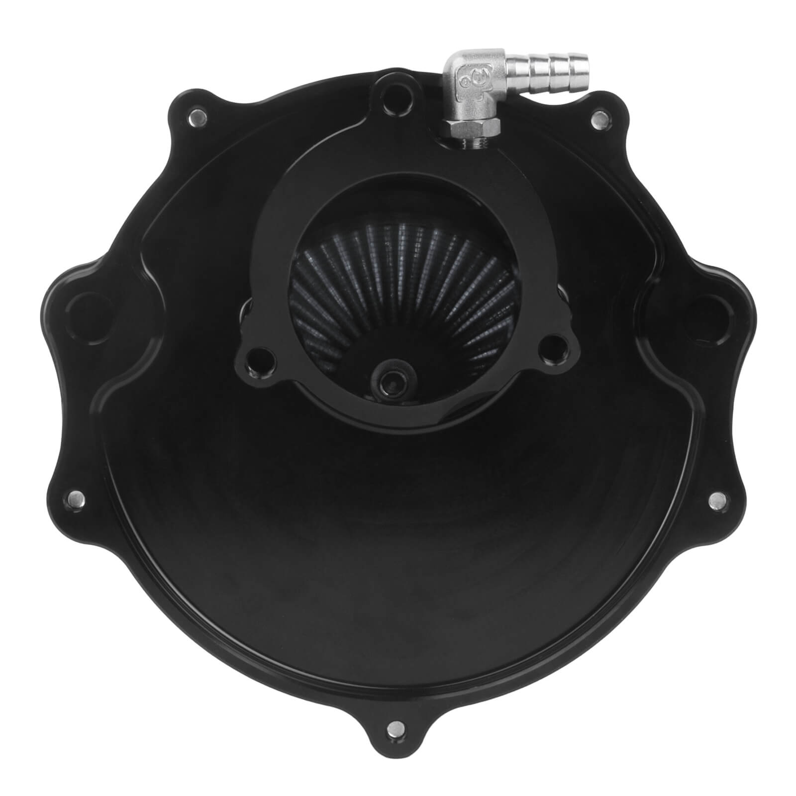 AF001609 mactions Turbine Style CNC Air Cleaner Kit for Harley Touring CVO - backplate