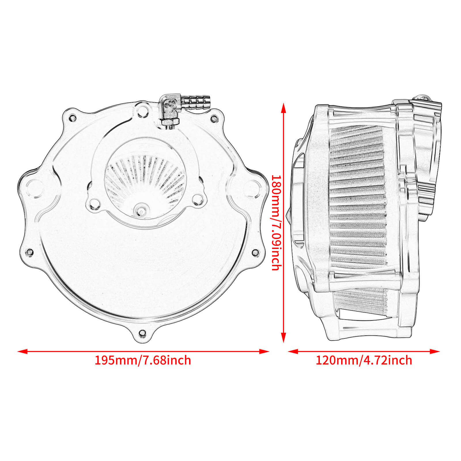 Turbine Style CNC Air Cleaner Kit for Harley Touring CVO & Softail '23-'25 | Mactions