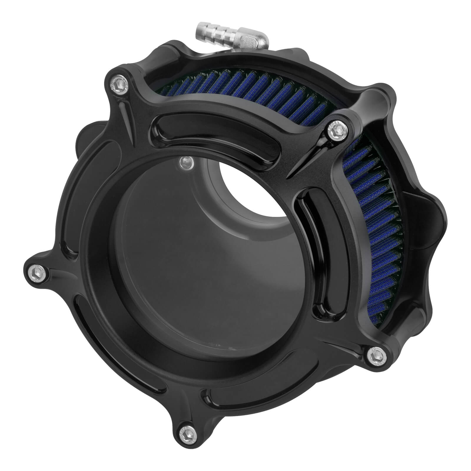 AF004113 mactions High-Flow Performance Air Cleaner Blue Intake for Harley