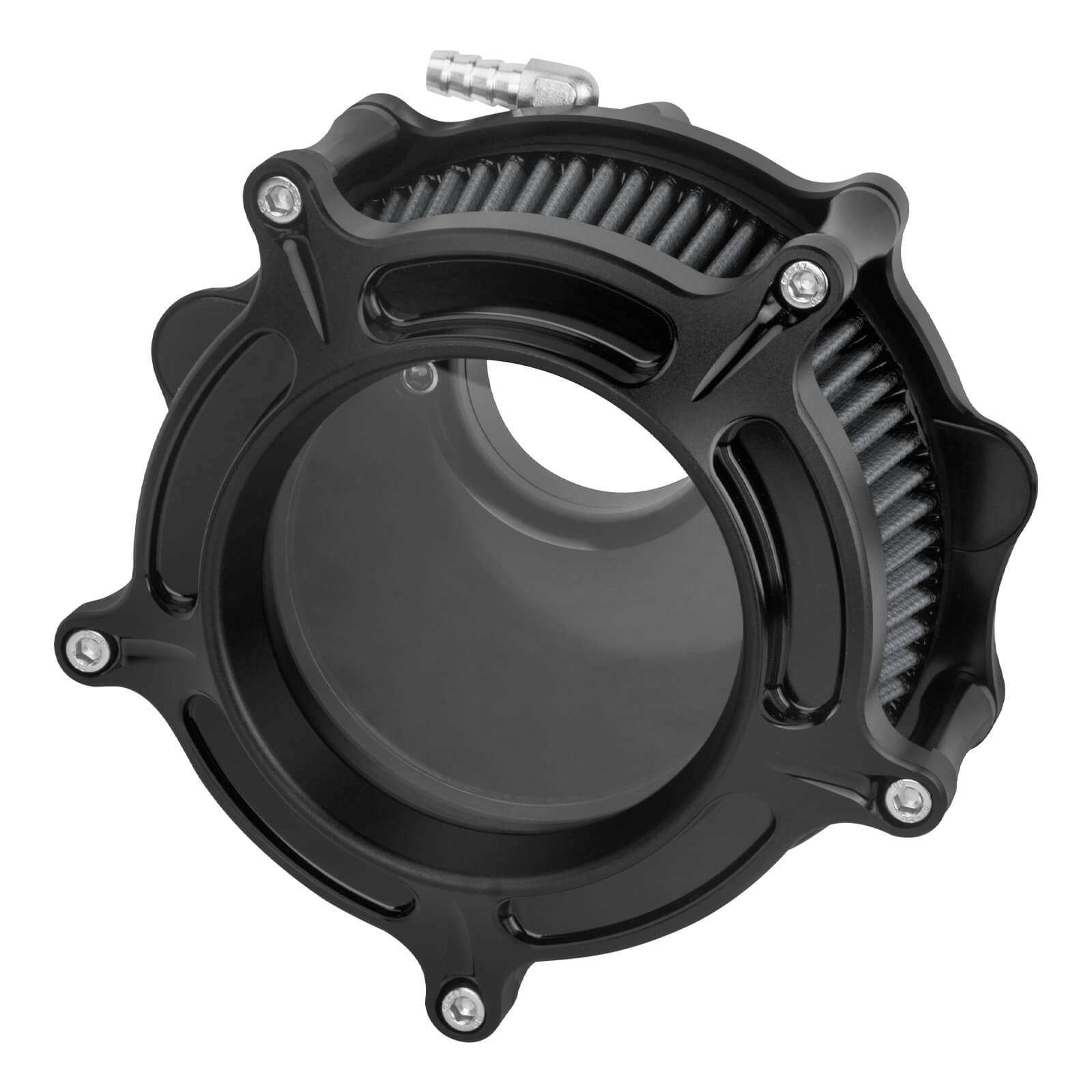 AF004115 mactions High-Flow Performance Air Cleaner Grey Intake for Harley