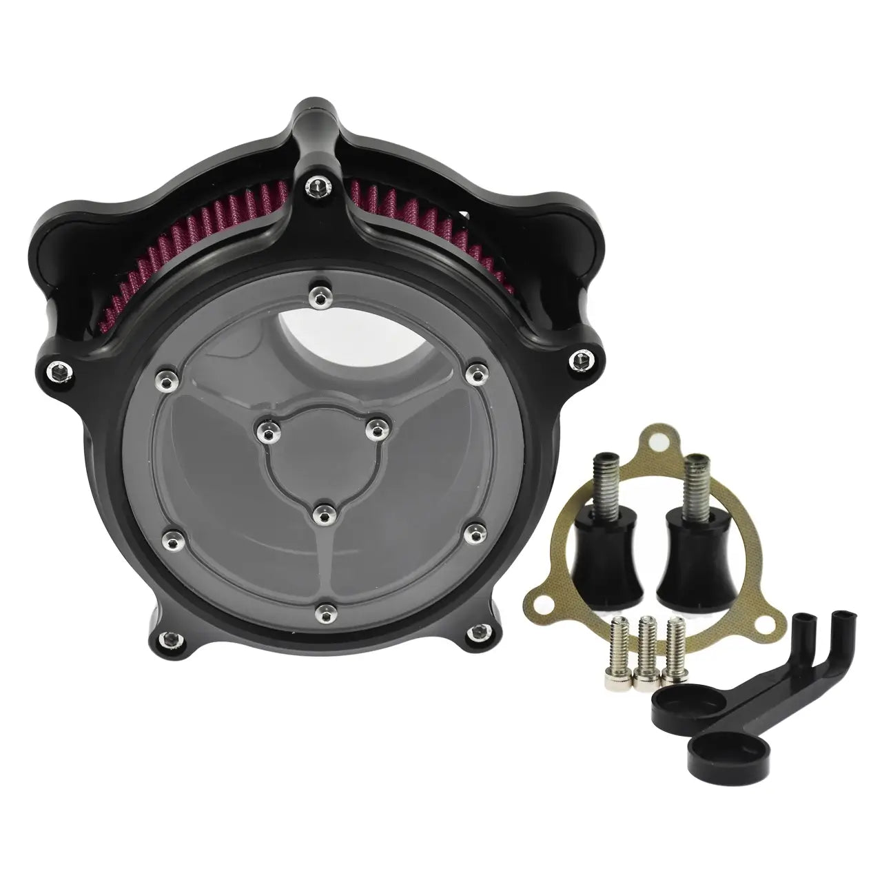 AF004316 mactions Black Air Cleaner Air Filter Red Element For Harley softail m8 list