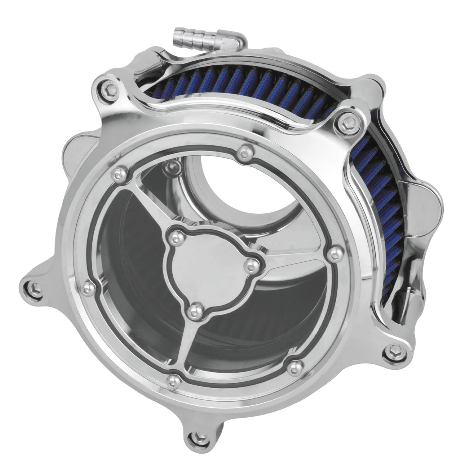 AF004415 mactions CNC Air Cleaner Blue Intake Kit for Harley Touring