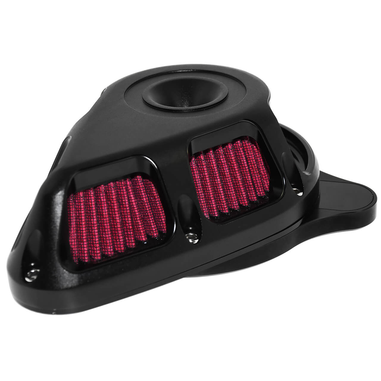 AF004606 Mactions Triangle Air Cleaner Filter Red Intake For Harley touring