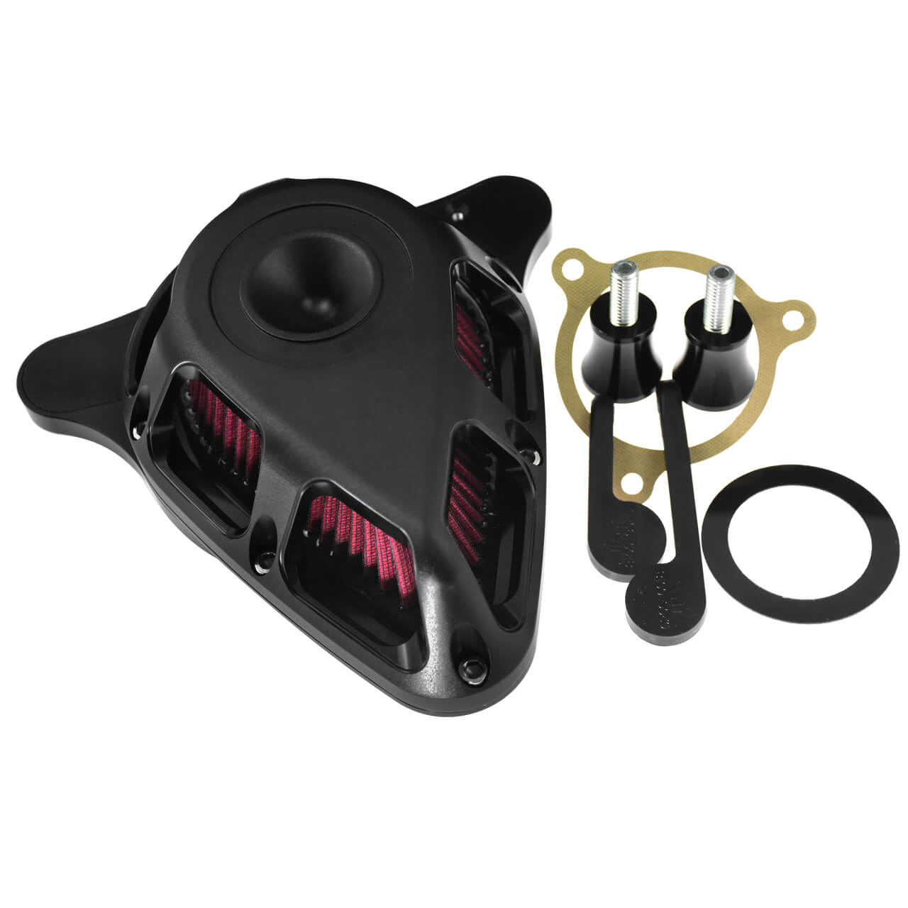AF004608 mactions Triangle Air Cleaner Red Filter Fit Harley M8 Touring '17