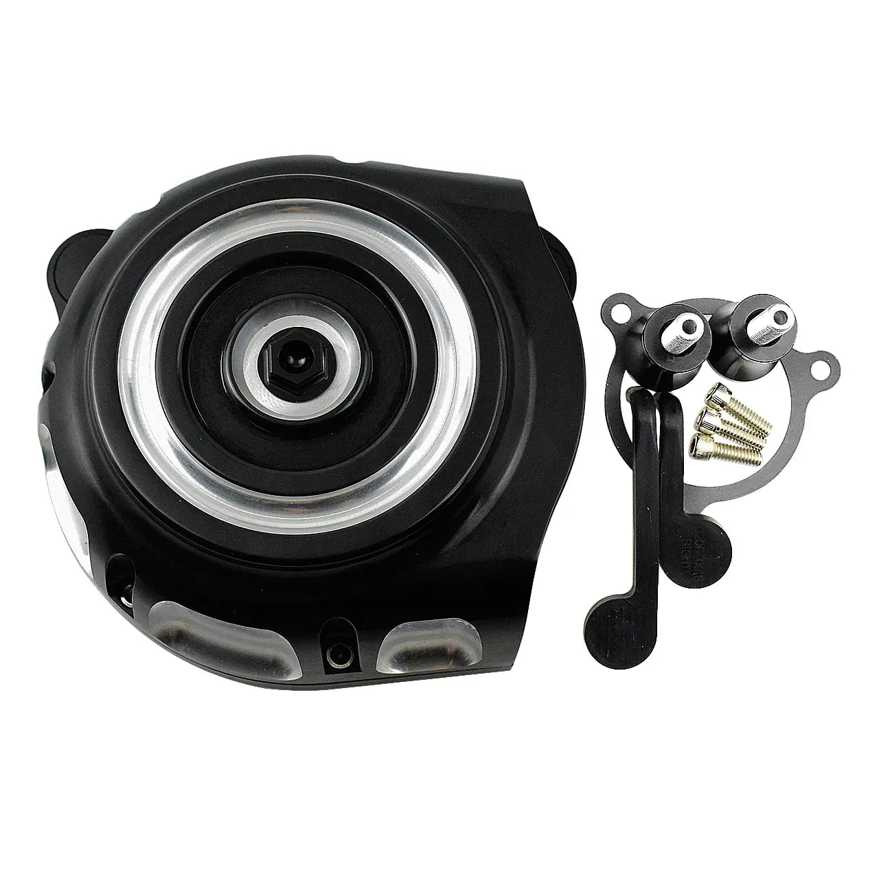 AF005008 mactions Air Cleaner Intake Filter Black Screw Fit Harley