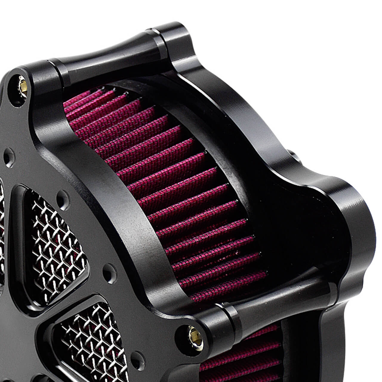 Dots Black Air Filter Cleaner Element Fit Harley Touring Trike '08-'16 Softail '16 | Mactions