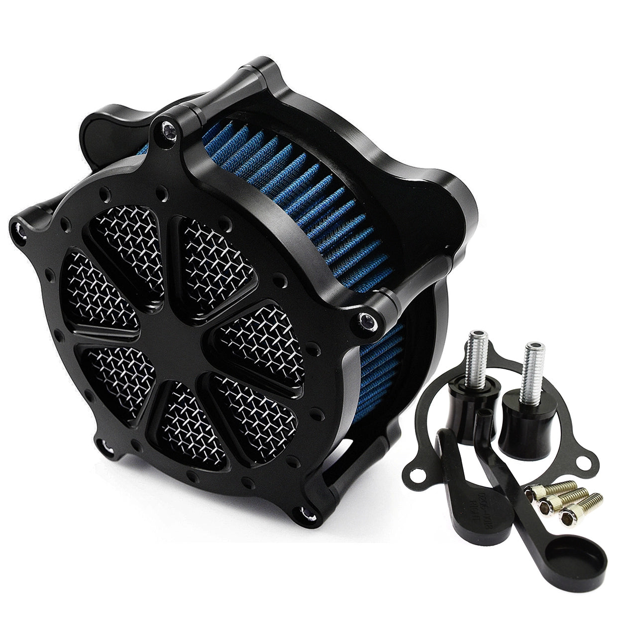 AF005324 mactions Dots Black Air Filter cleaner for harley list