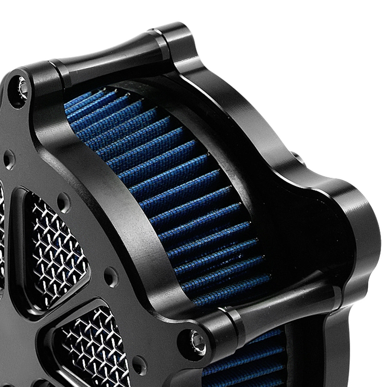 AF005324 mactions Dots Black Air Filter cleaner fpr harley