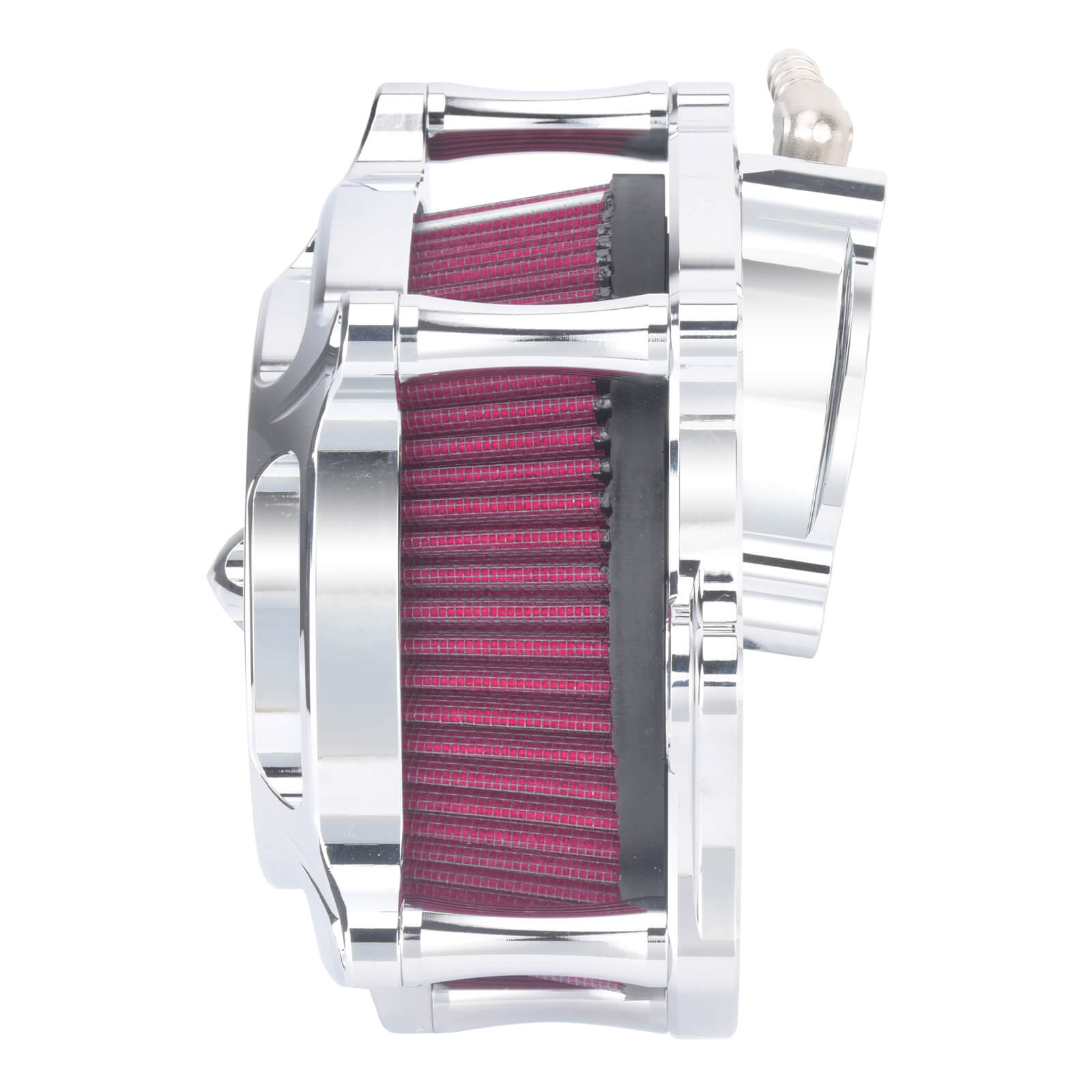 AF005509 mactions Stripe Style CNC Air Cleaner Red Intake Kit for harley touring