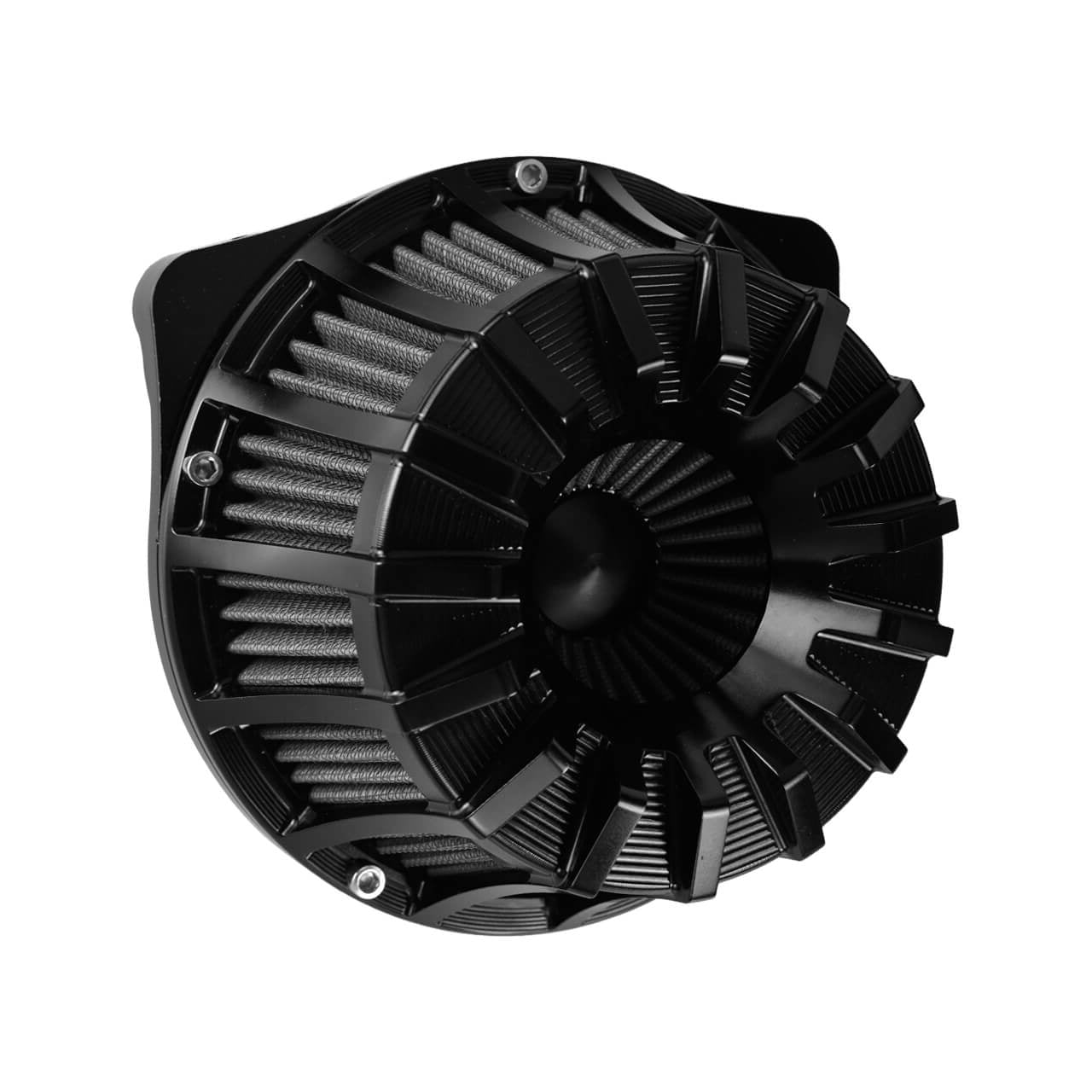 CNC Air Cleaner Grey Intake System Kit Fit Harley Dyna Softail Touring Trike | Mactions