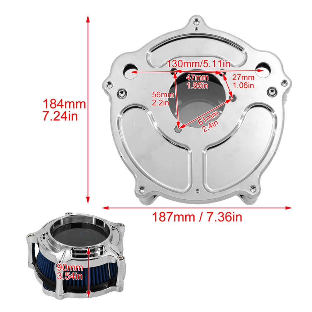 AF007001-harley-sportster-cnc-air-filter-chrome-size