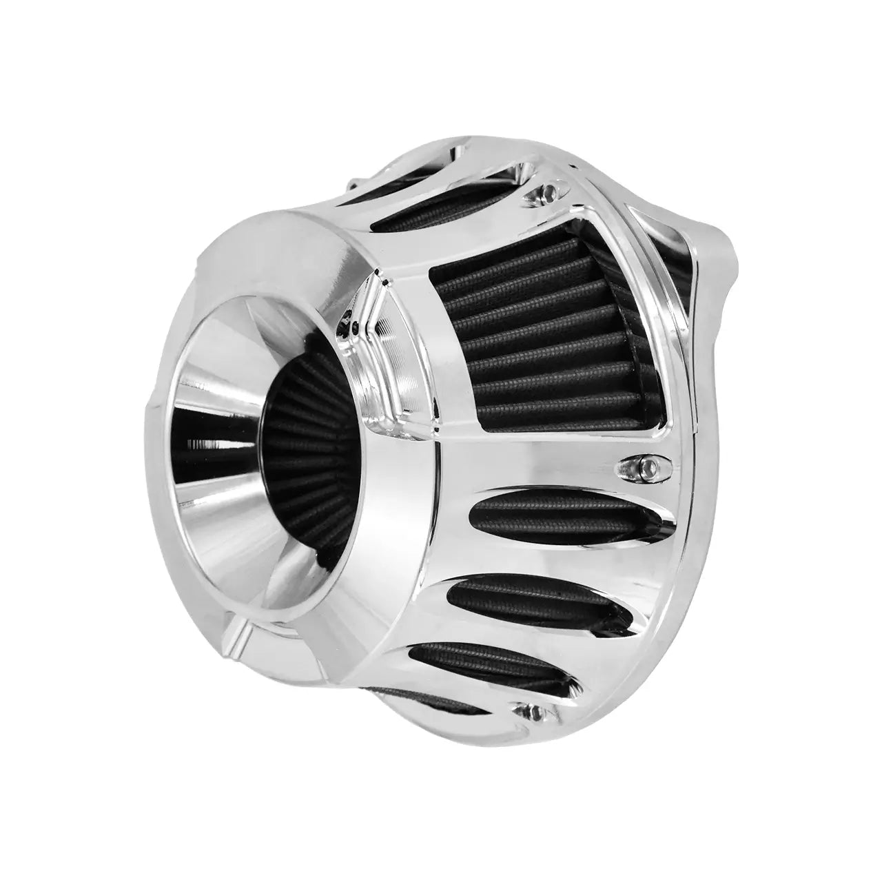AF007204 mactions CNC Chrome Air Cleaner Intake Filter For Harley Touring