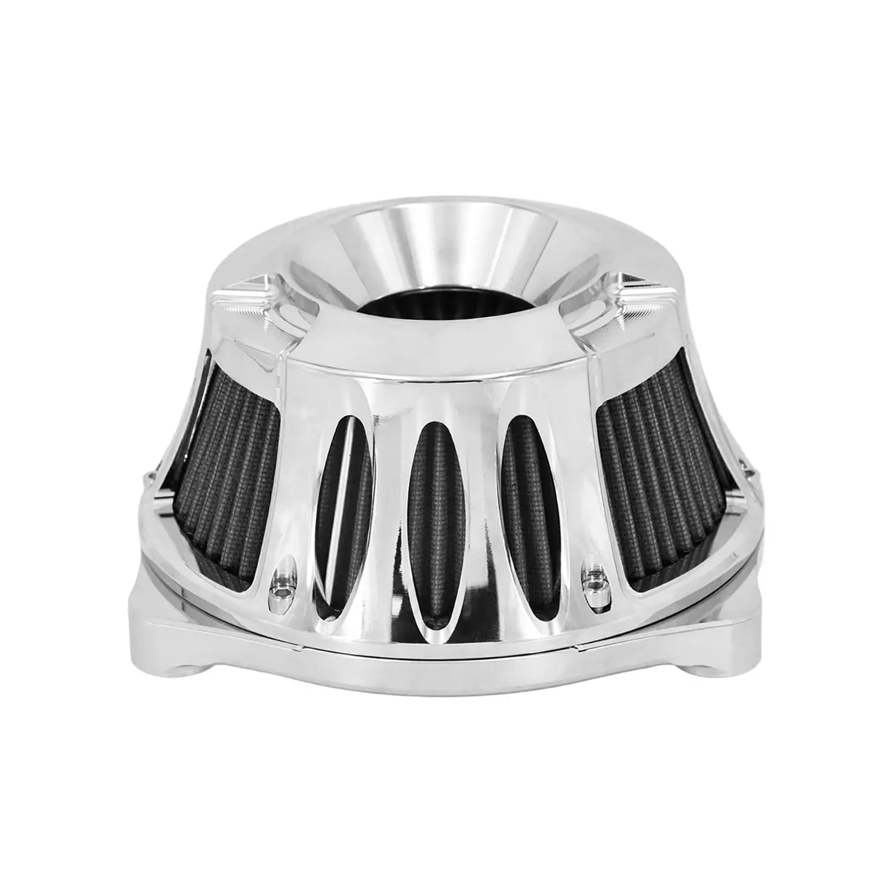 AF007204 mactions CNC Chrome Air Cleaner Intake Filter For Harley Touring chrome