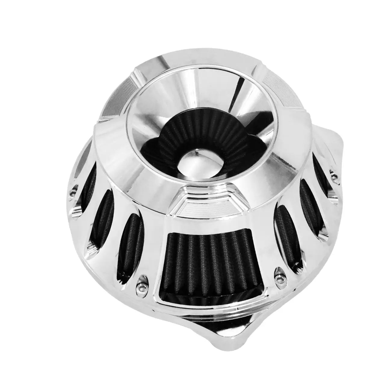 AF007204 mactions CNC Chrome Air Cleaner Intake Filter For Harley softail