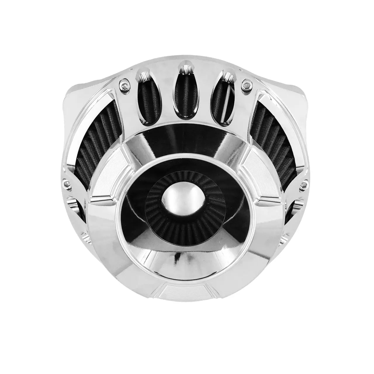 AF007204 mactions CNC Chrome Air Cleaner Intake Filter For Harley softail m8