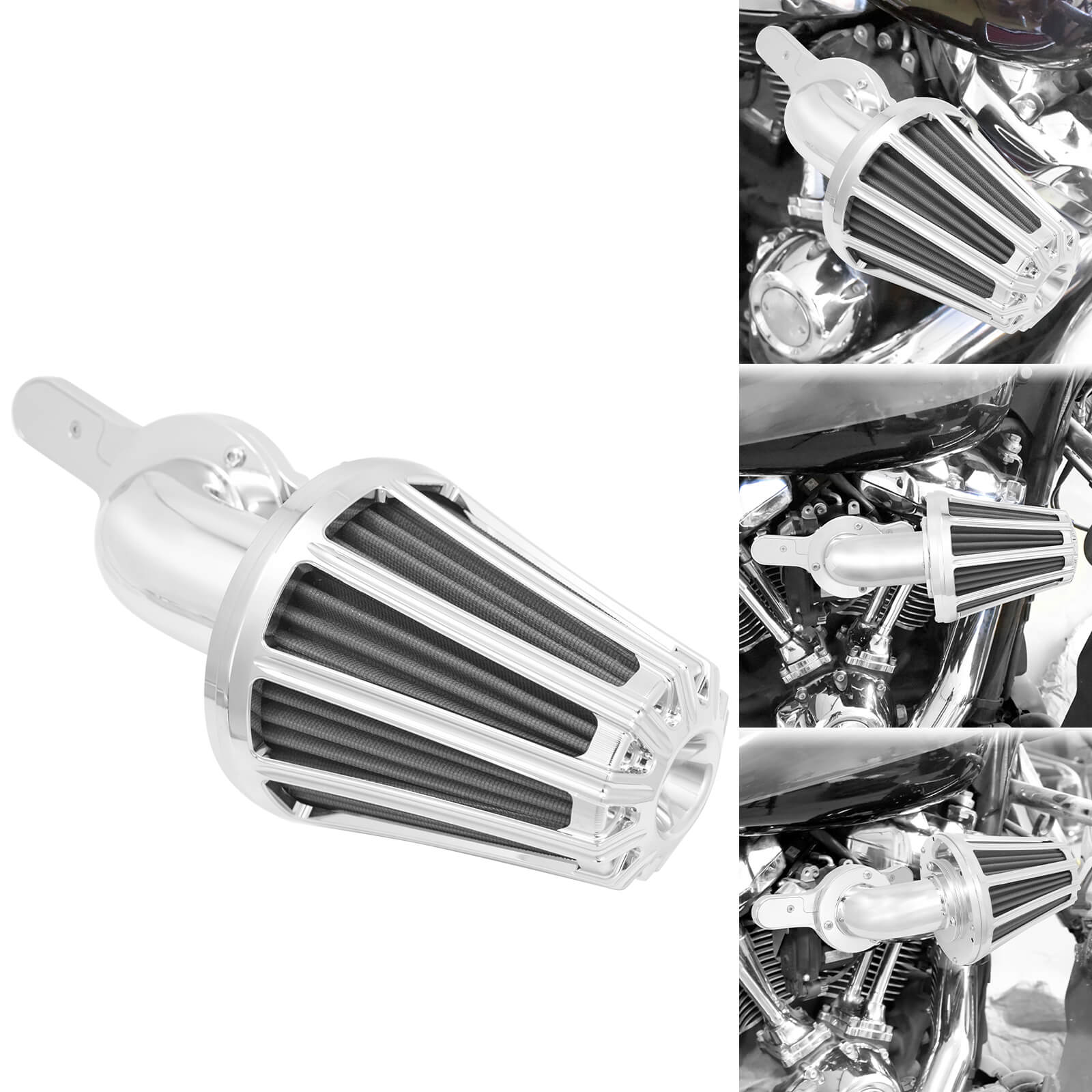 Distinctive 90° Forward-Facing Intake Design of Mactions Air Filter