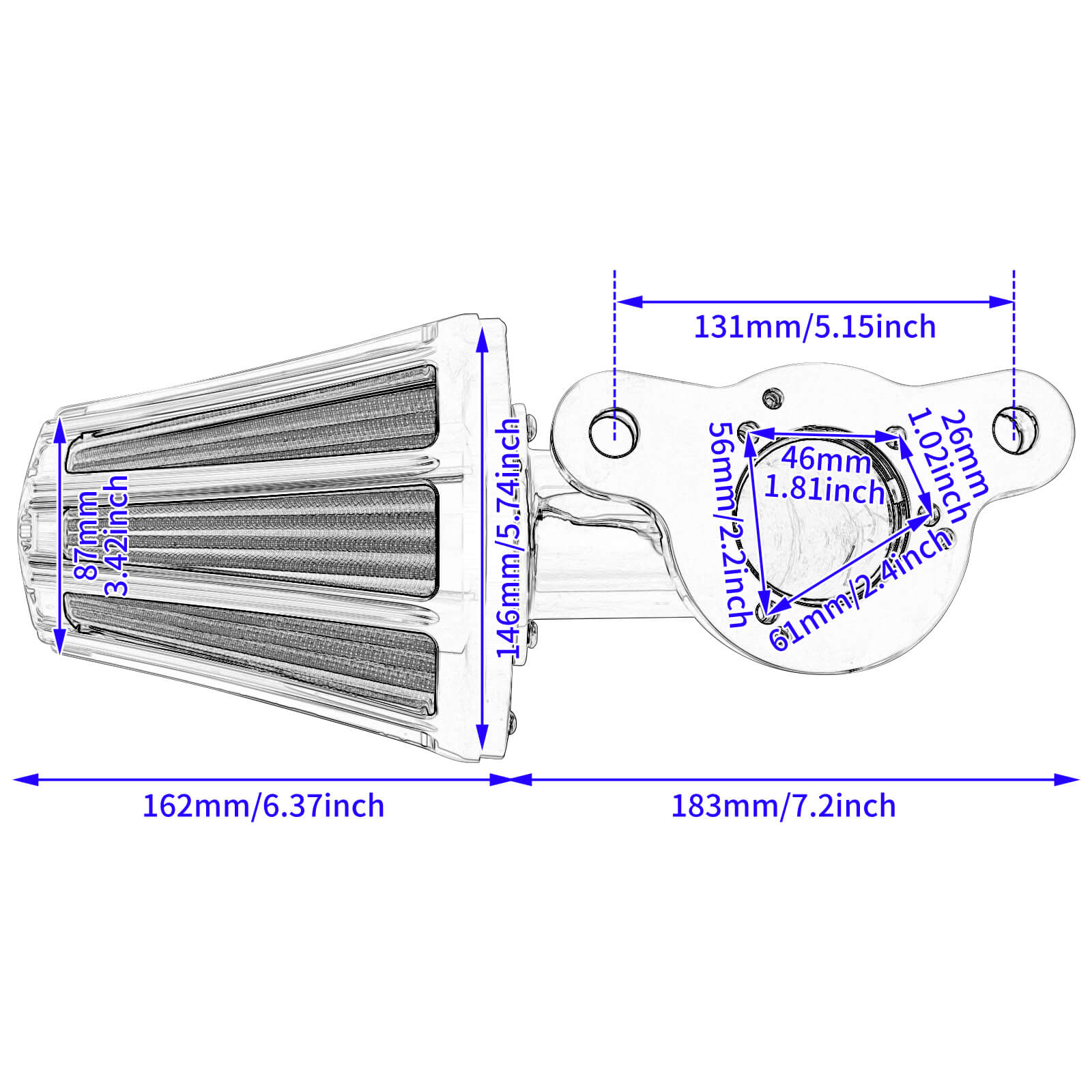 Performance-Boosting Air Filter for Harley Sportster XL Series by Mactions