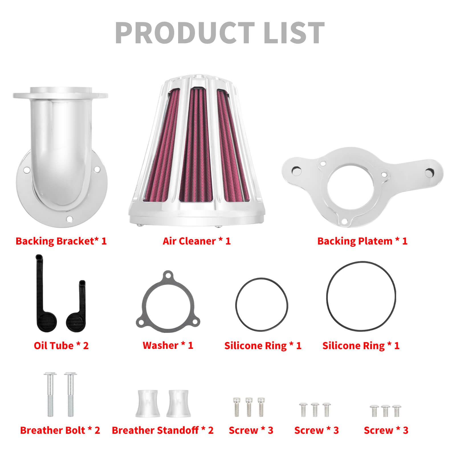 Mactions Motorcycle Air Filter for High Performance