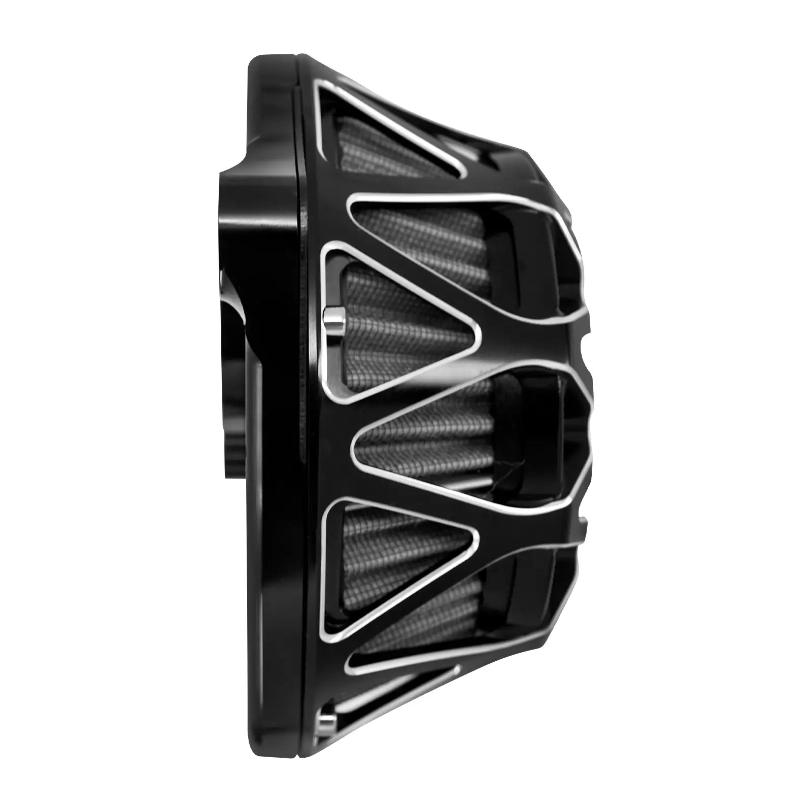 AF008404 mactions CNC Star Air Filter Cleaner Gray Intake For Harley softail left