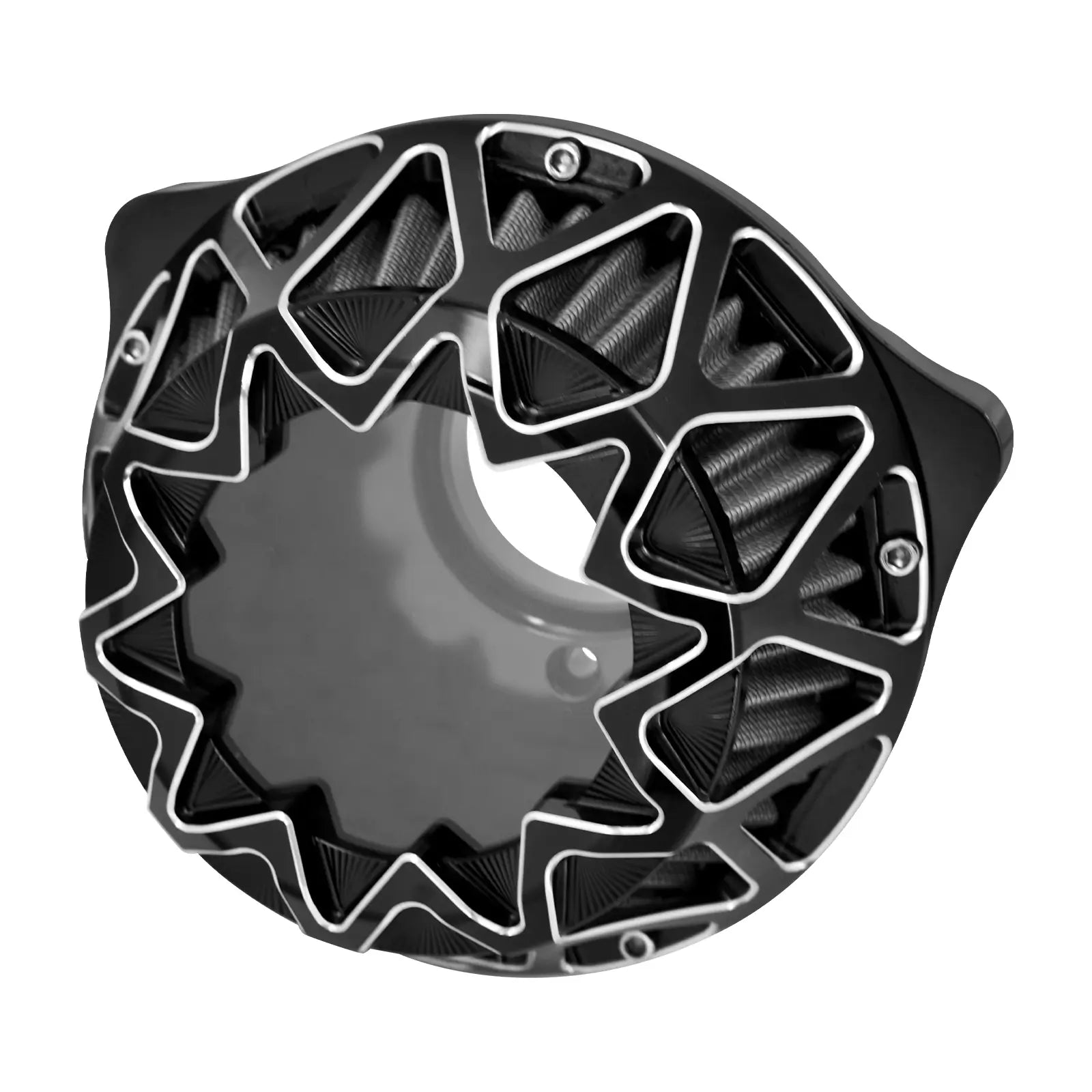 AF008404 mactions CNC Star Air Filter Cleaner Gray Intake For Harley touring