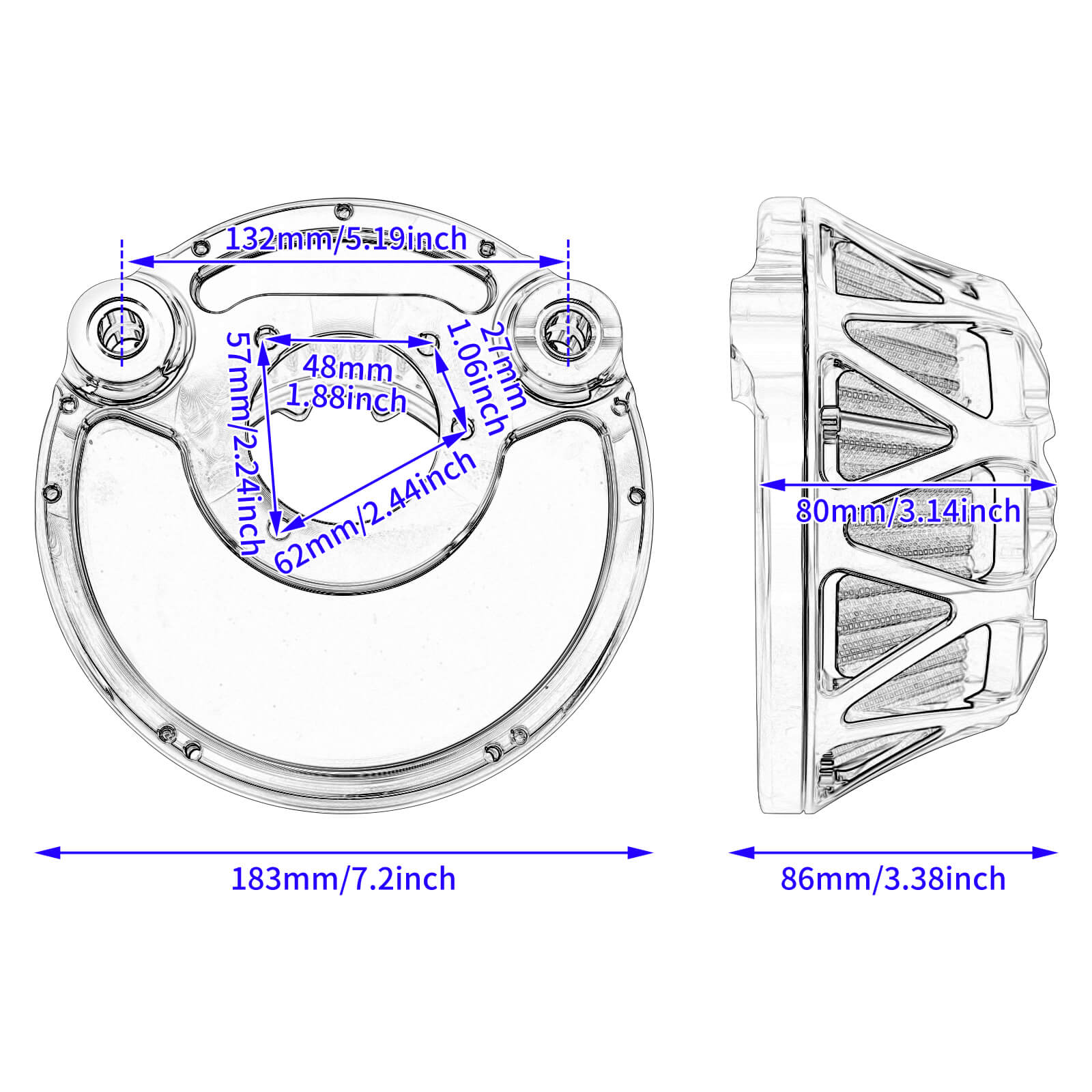 Motorcycle Air Intake Filter Kit for Harley Sportster 2004-2022 | Mactions