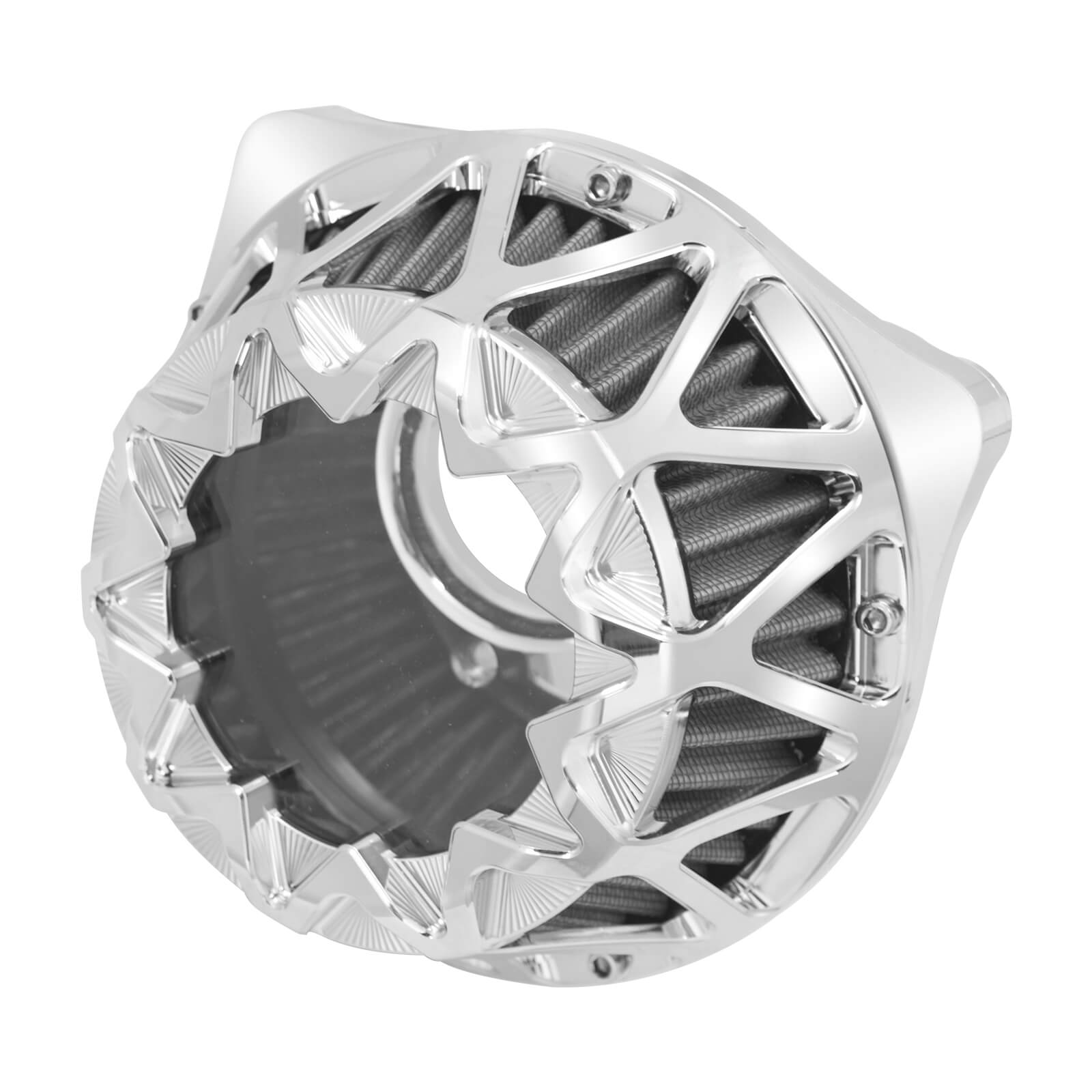 Air Filter Cleaner Grey Intake For Harley Dyna Touring Glide Softail | Mactions