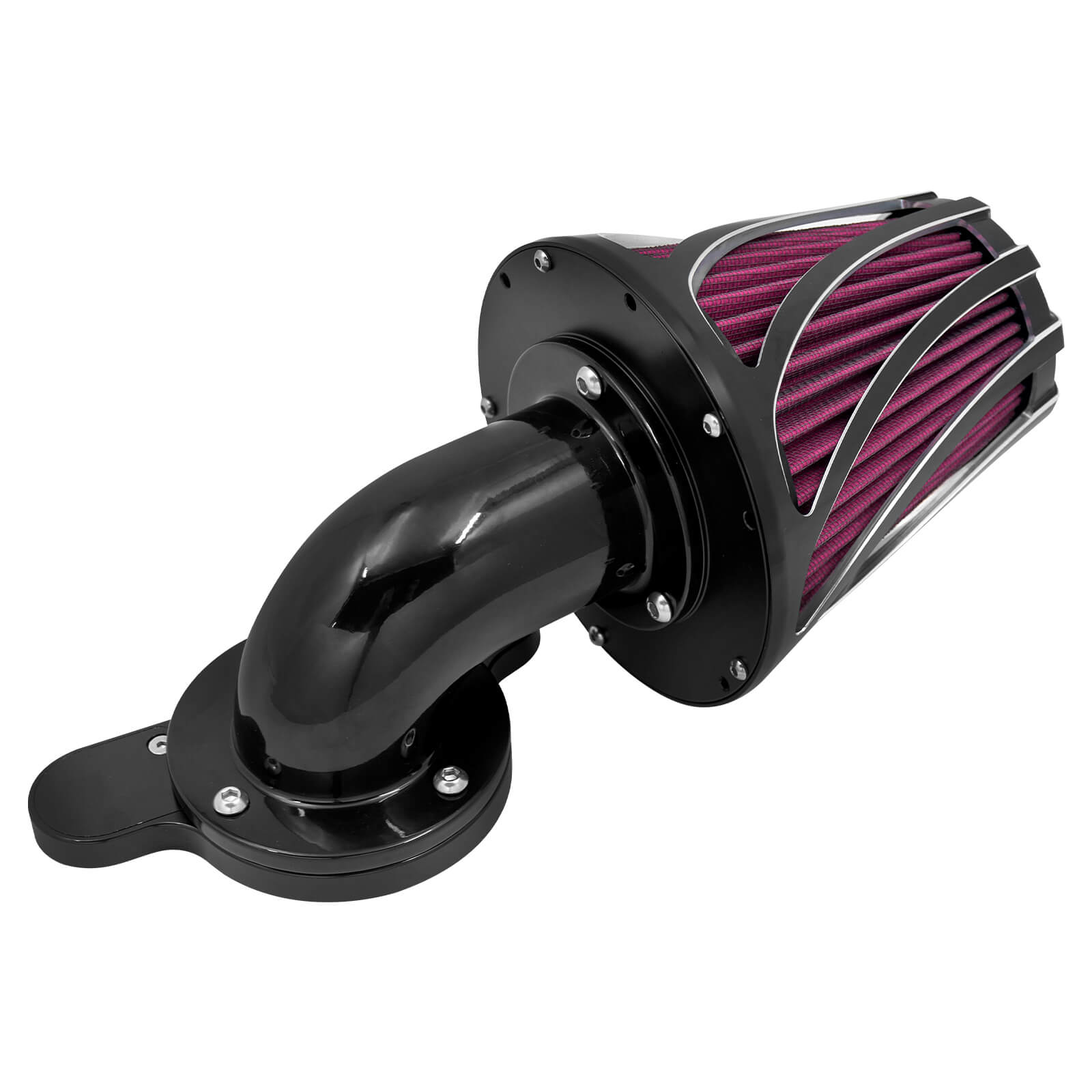 AF009001-harley-sportster-air-filter-intake-kit-black-housing