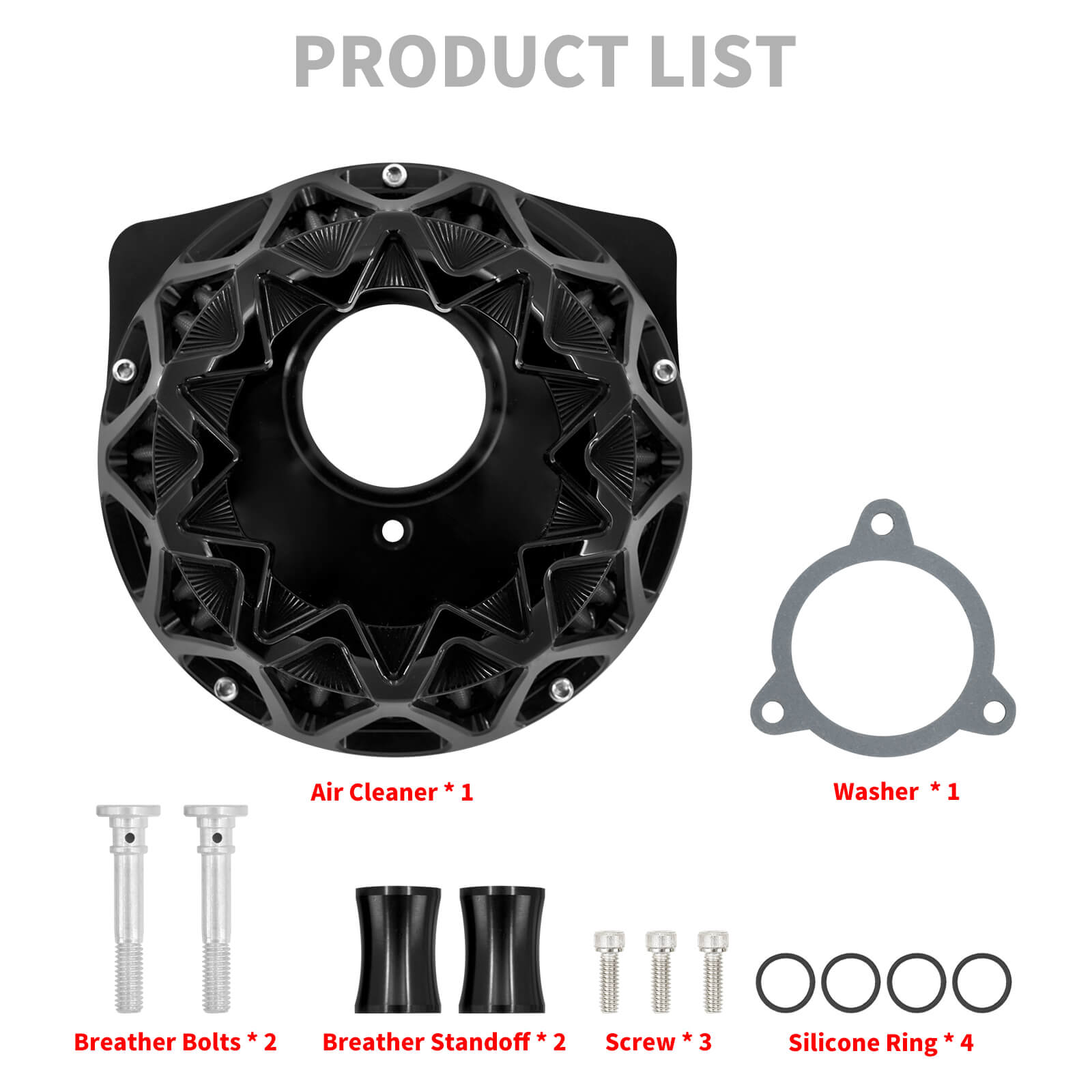 Motorcycle CNC Air Filter Kit for Harley Dyna Softail Touring Trike | Mactions