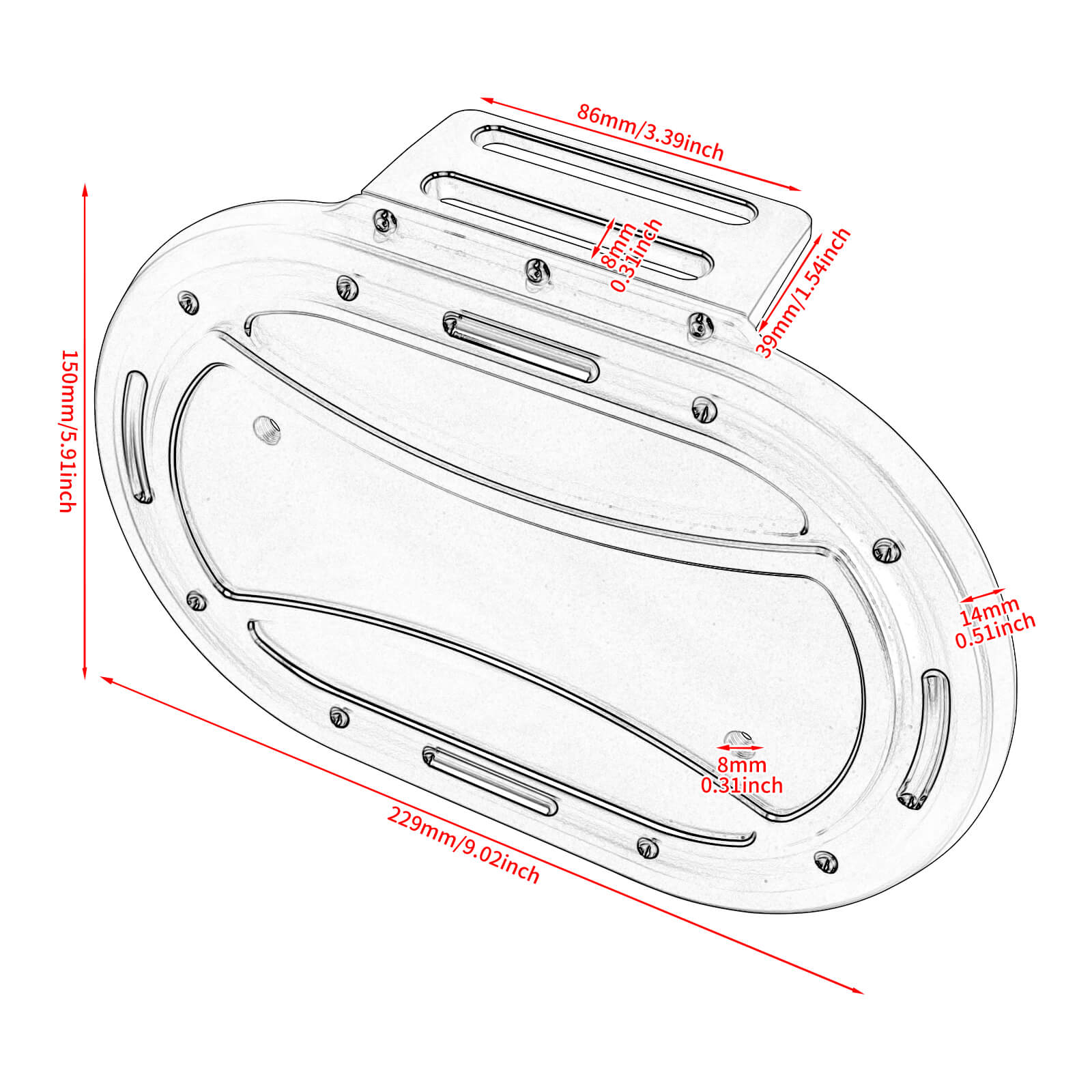 Airbox Cover Air Filter Trim For Harley M8 114 Engine Touring 17-Up Softail 18-Up | Mactions