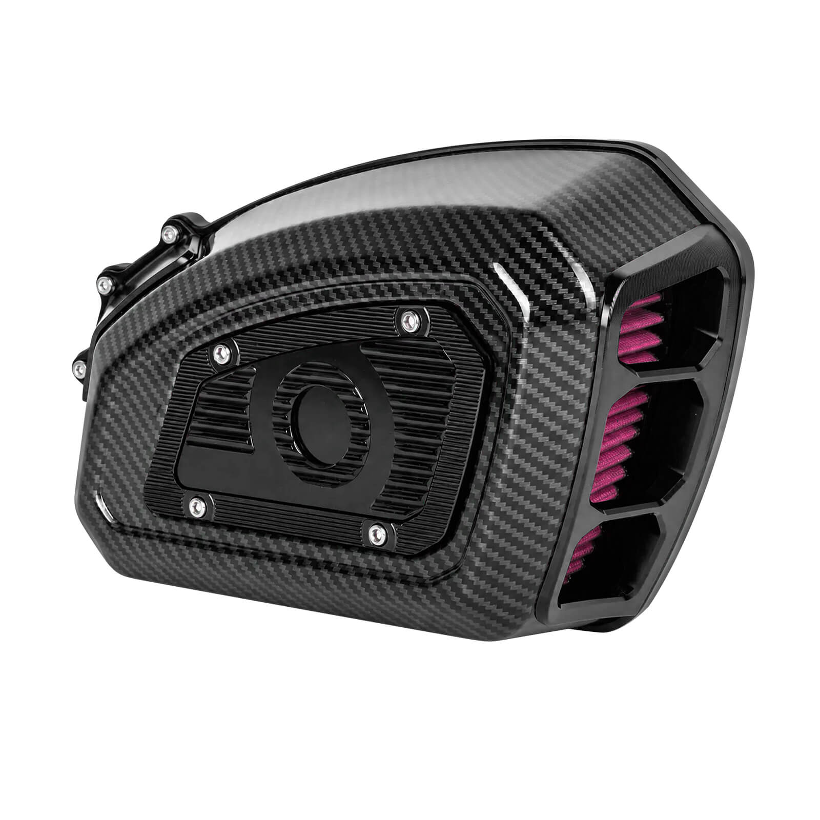 AF009704 mactions M8 Air Cleaner Intake Filter With Carbon Fiber Look For Harley Touring 2023 - black