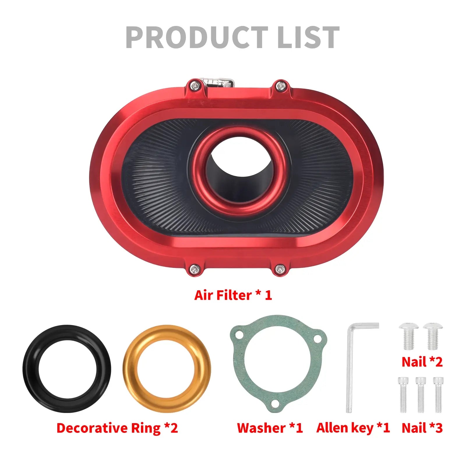 AF009803 mactions motorcycle Air Cleaner Grey Intake System for Harley CVO street glide - prouduct list