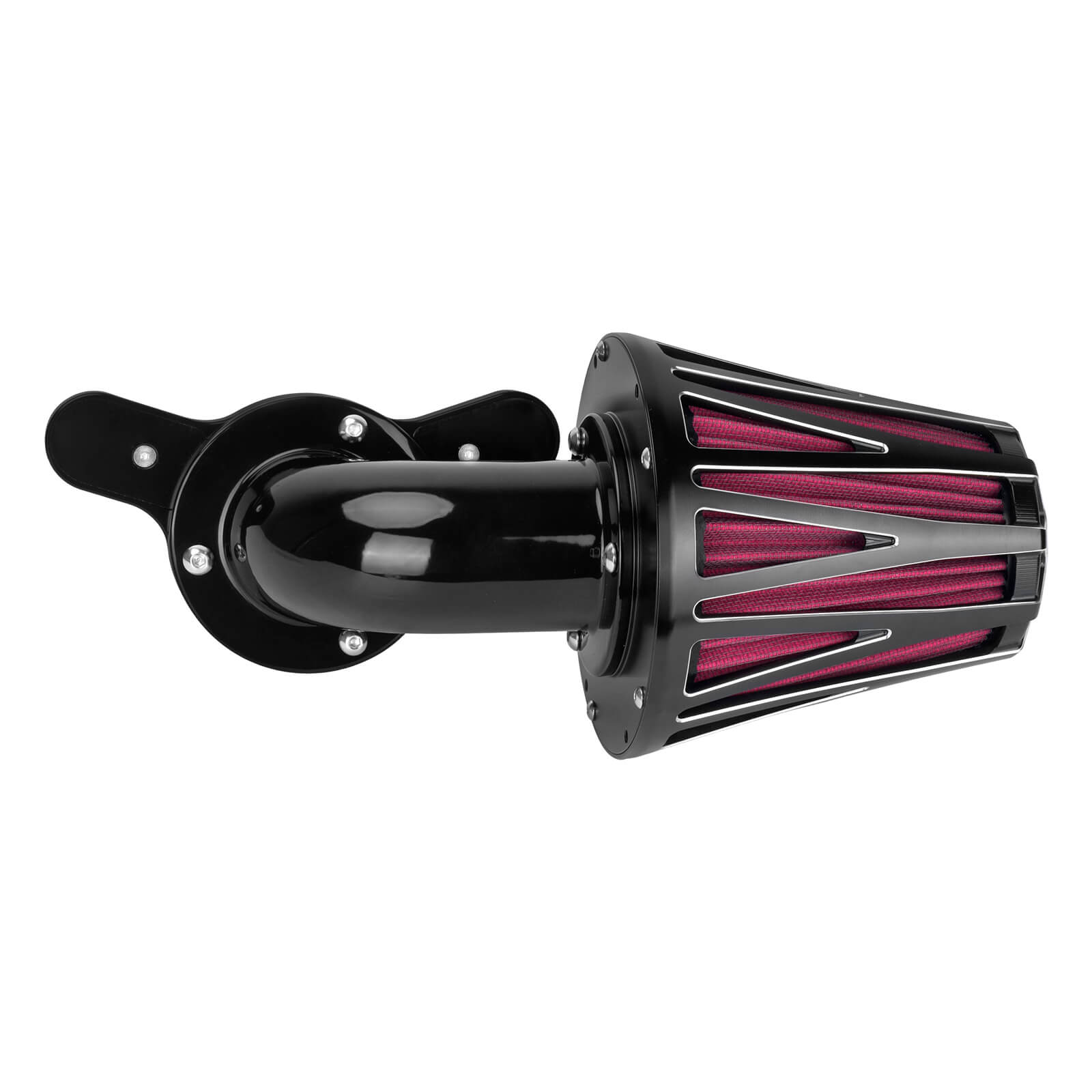 AF009902 mactions Performance CNC Air Cleaner Filter Fit Harley - black housing