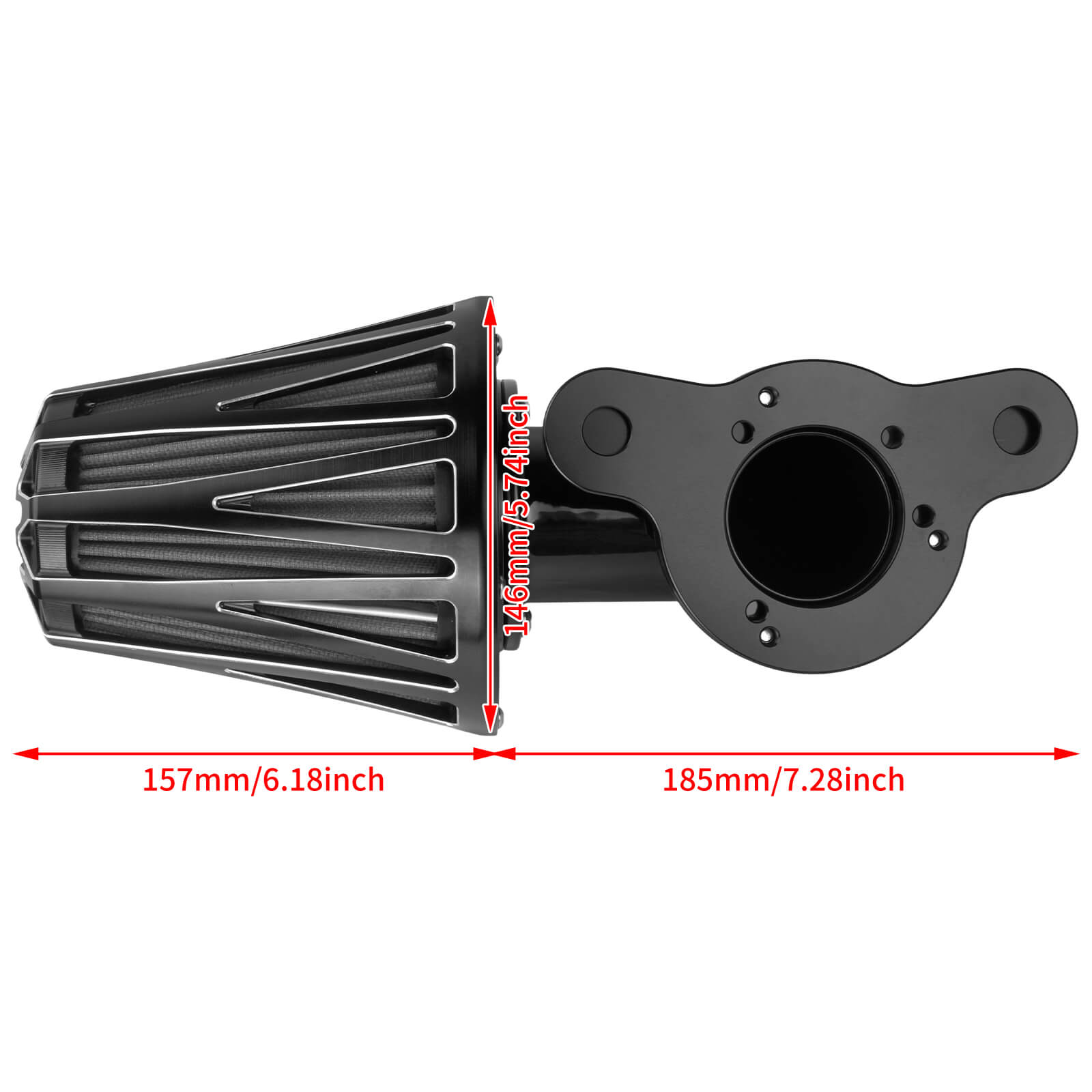 AF009905 mactions harley air cleaner for sportster 883 72 - size