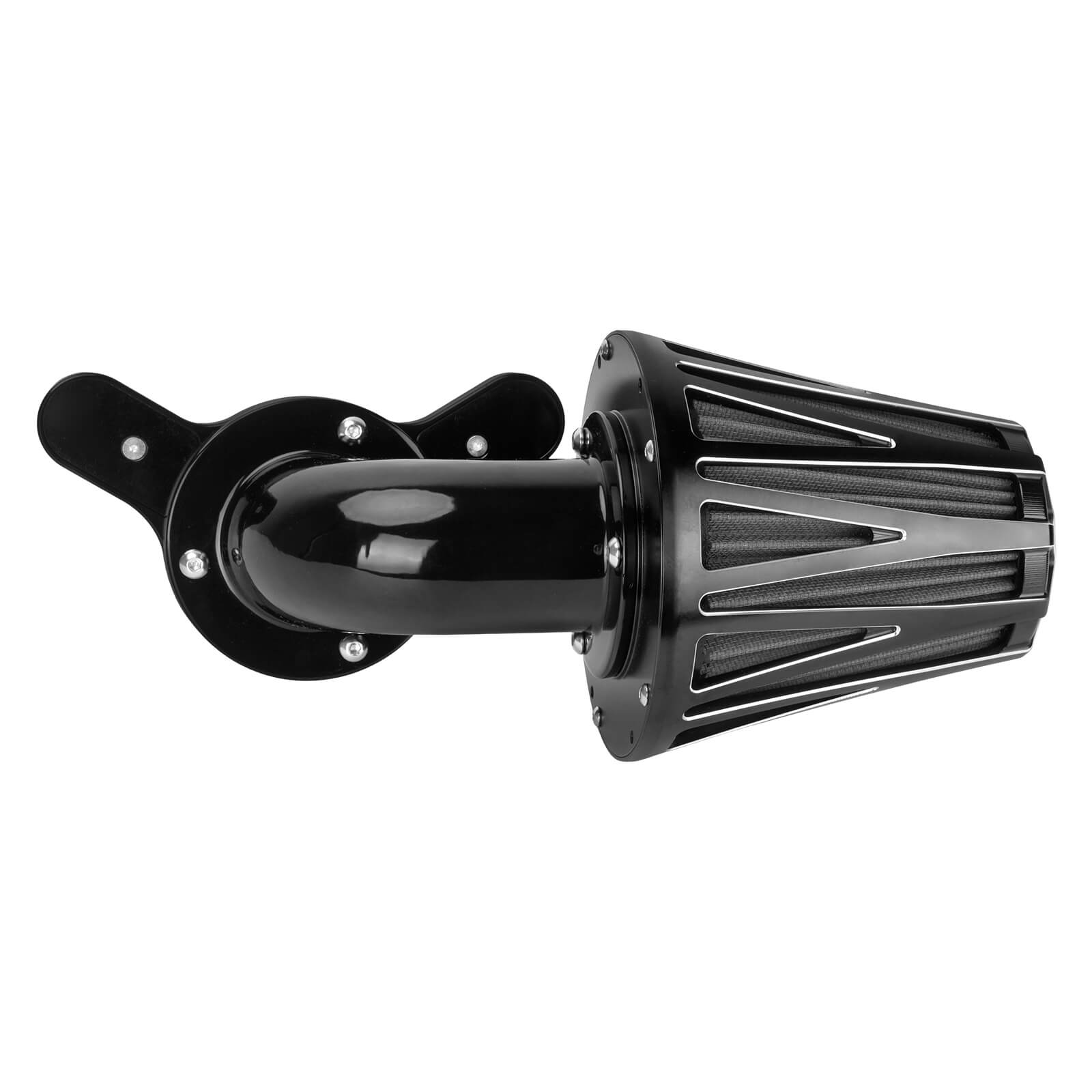 AF009907 mactions 90degree harley air cleaner for touring