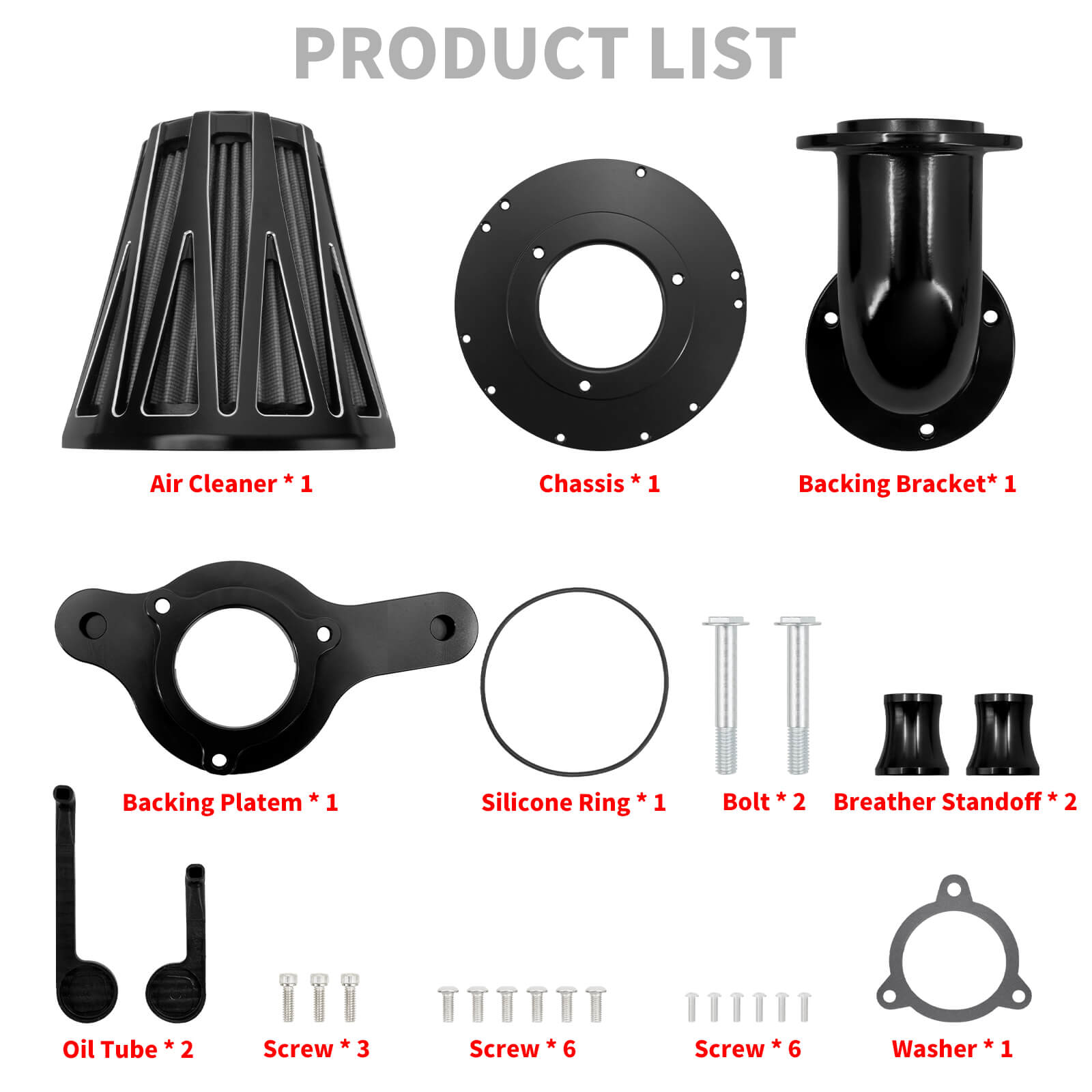 CNC Gauge Air Cleaner Filter Element Intake Fit Harley M8 FL 2018-2025 | Mactions