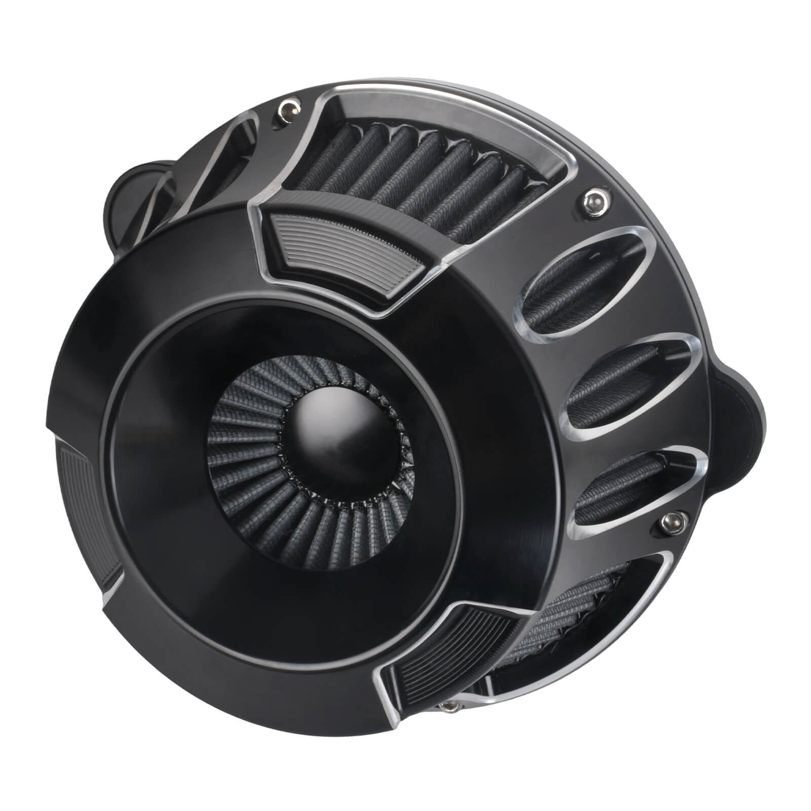 AF010005 mactions CNC Air Cleaner with Grey Intake for Harley