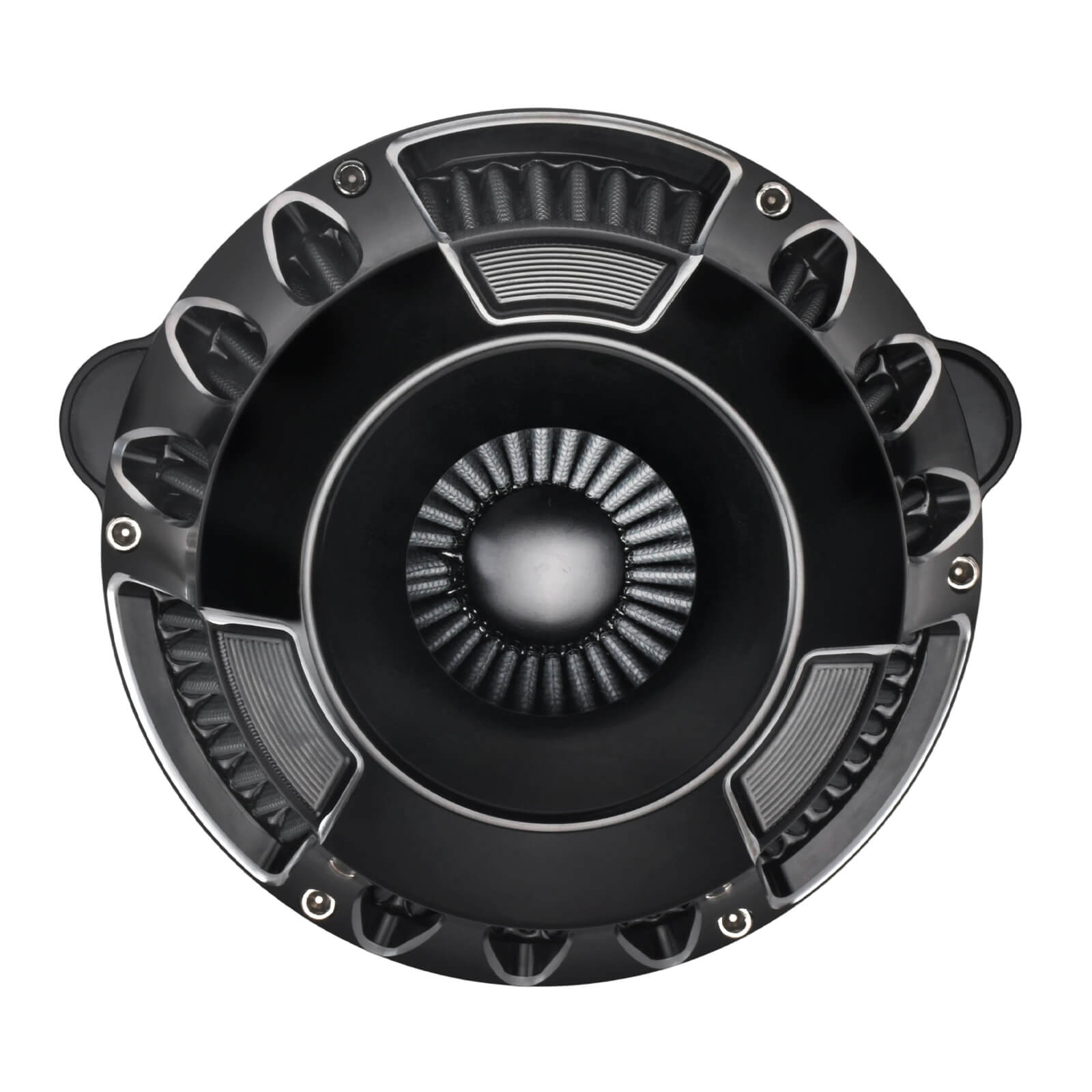 AF010005 mactions CNC Air Cleaner with Grey Intake for Harley 2025