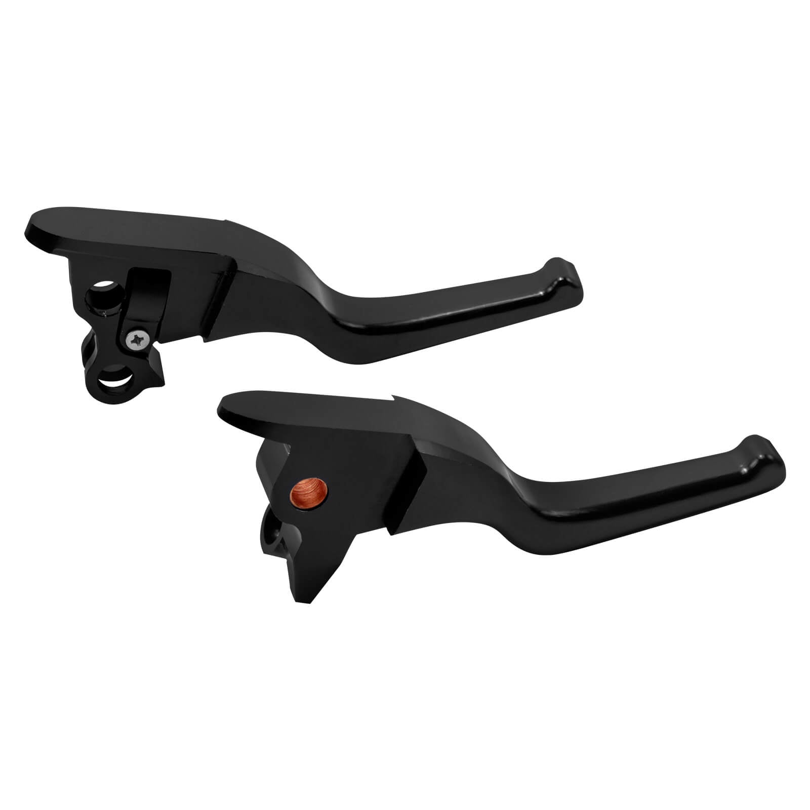 BA000301 Mactions Premium Aluminum Brake & Cable Clutch Levers for Harley Touring Trike '08-'13