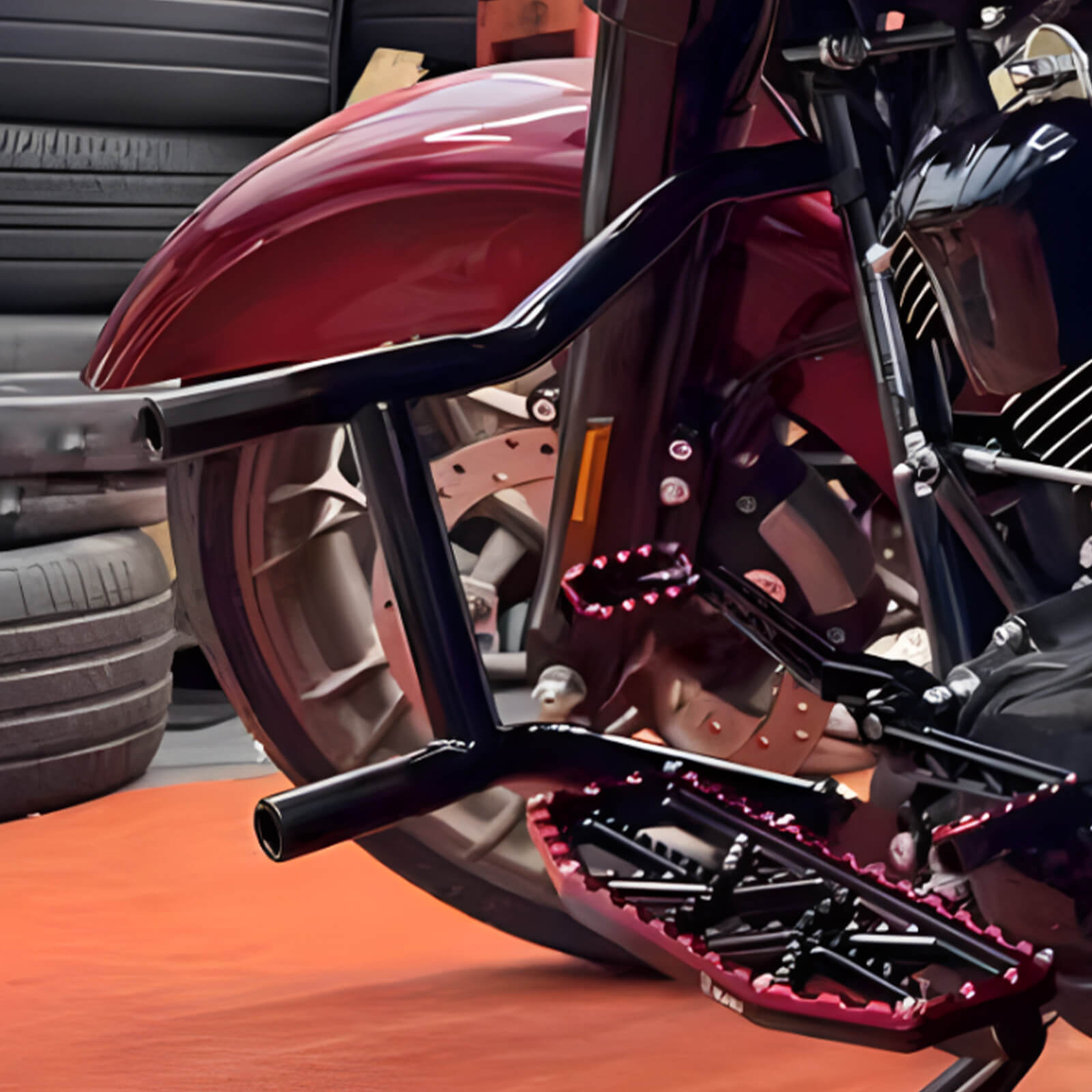 BR000101-mactions-engine-guard-crash-bar-harley-touring-black